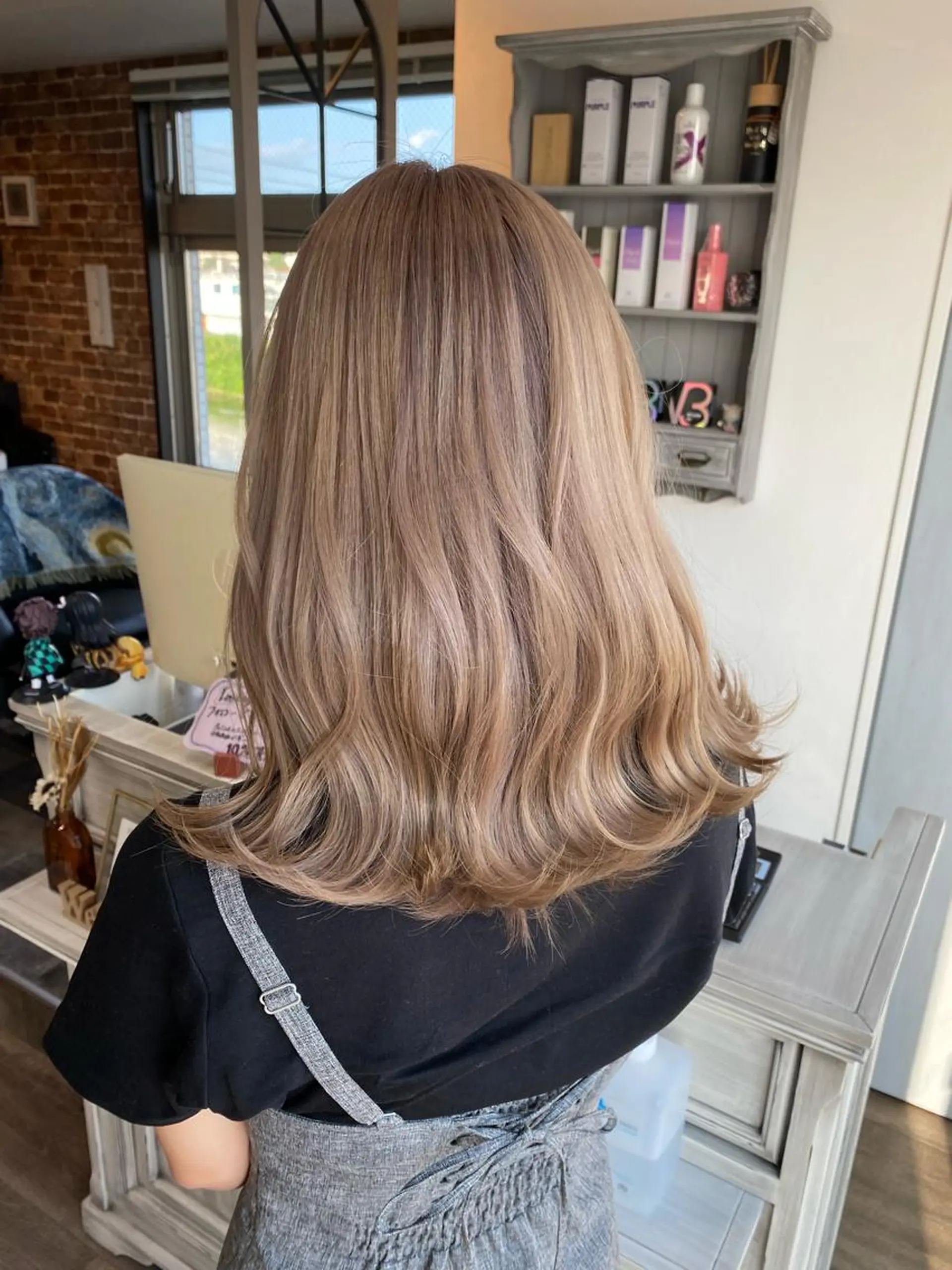 ミディアム カット ヘアカラー トリートメント 粕川 達哉のヘアスタイル