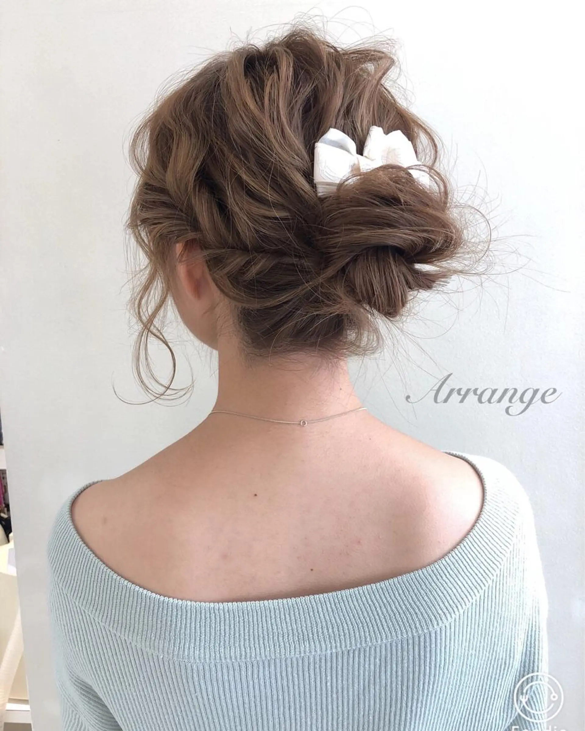 セミロング カラー ヘアアレンジ ベージュカラー ハイトーンカラー 柳澤 興輝のヘアスタイル