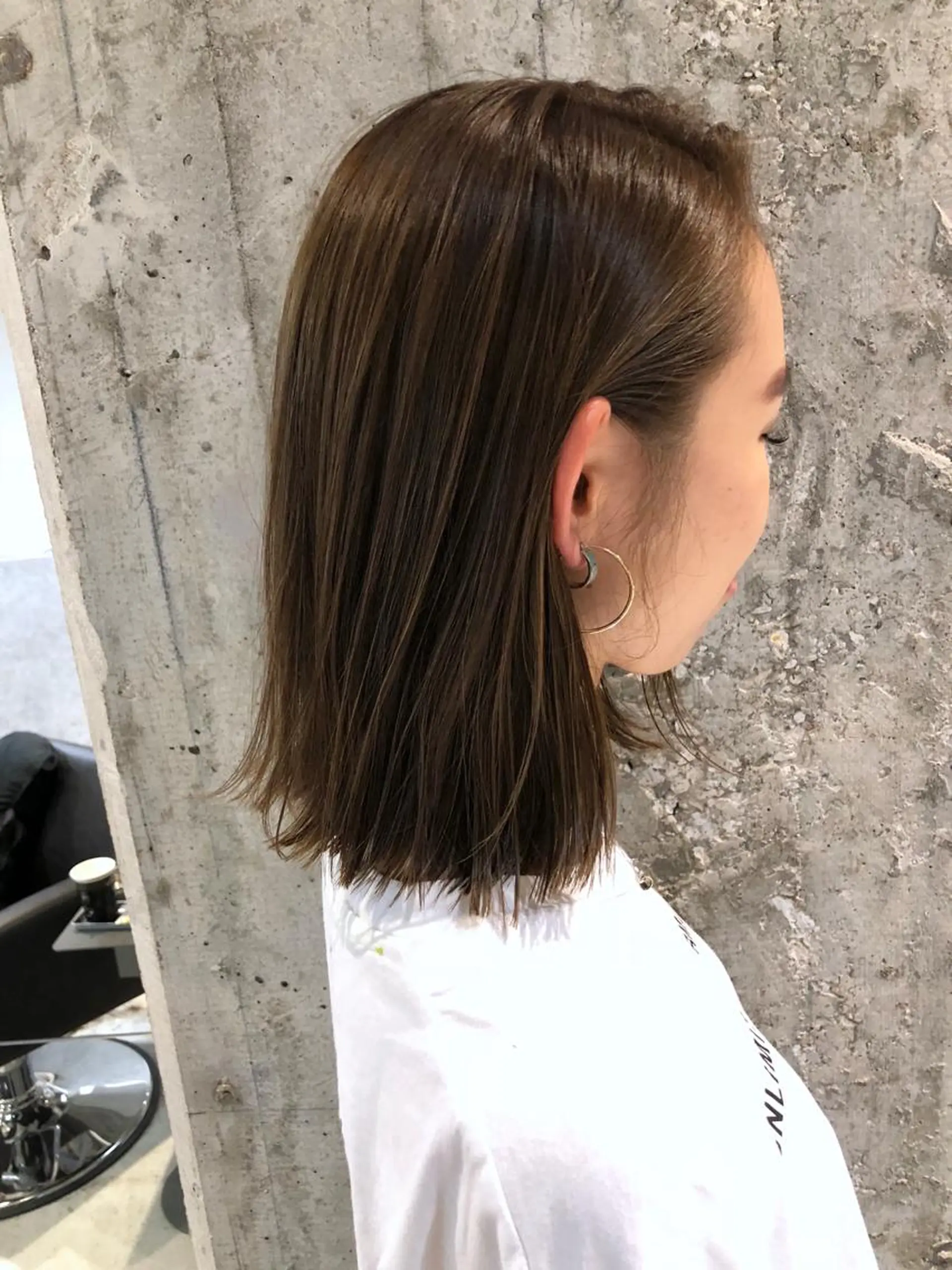 ミディアム 髪質改善・縮毛矯正専門店 sisi銀座所属・縮毛矯正セミナー講師 ヨコモリユウキのヘアスタイル