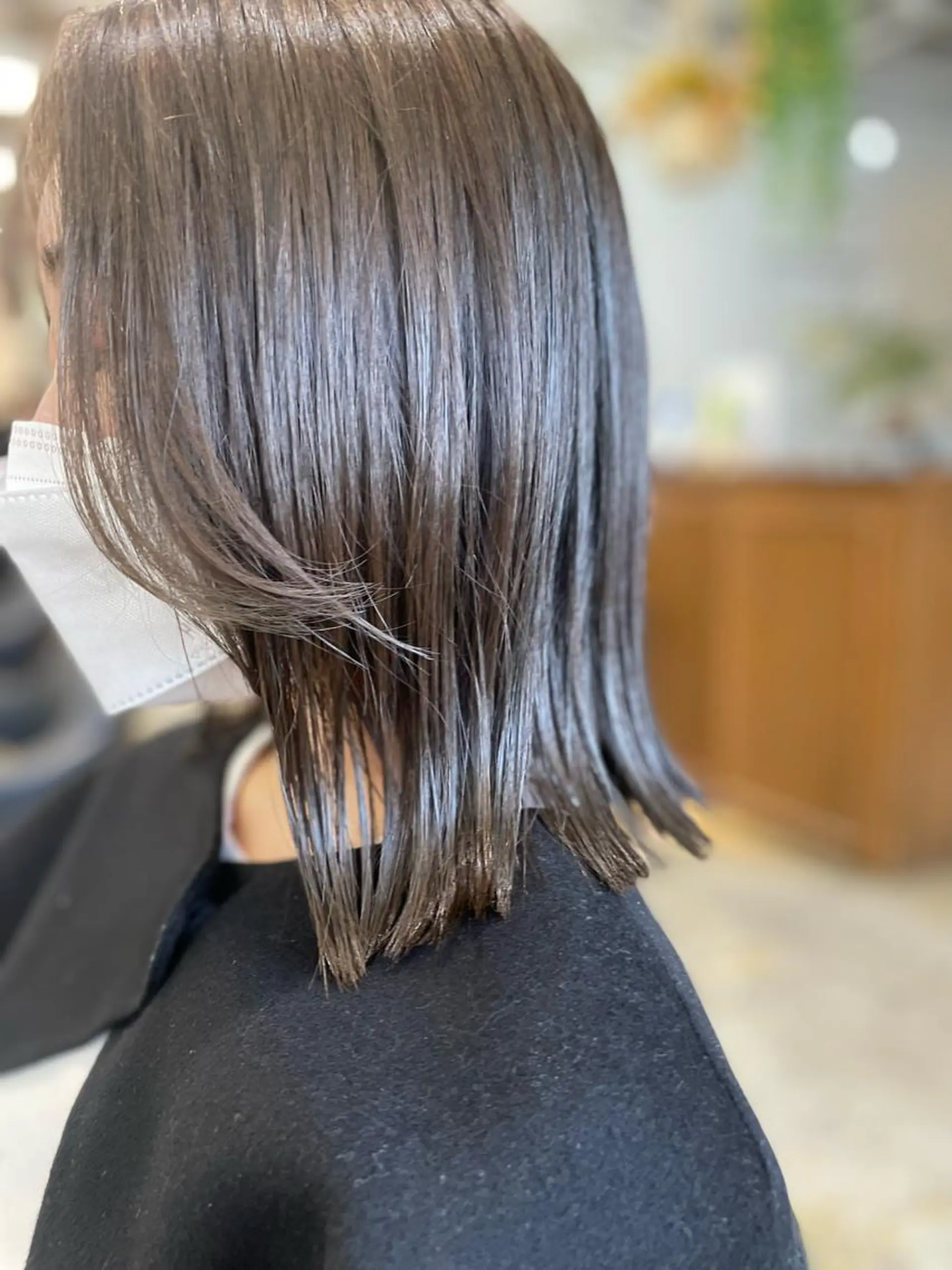 ミディアム カラー グレージュ オリーブグレージュ オリーブグレー カット ヘアカラー トリートメント レイヤー/似合わせ TAKUYAのヘアスタイル