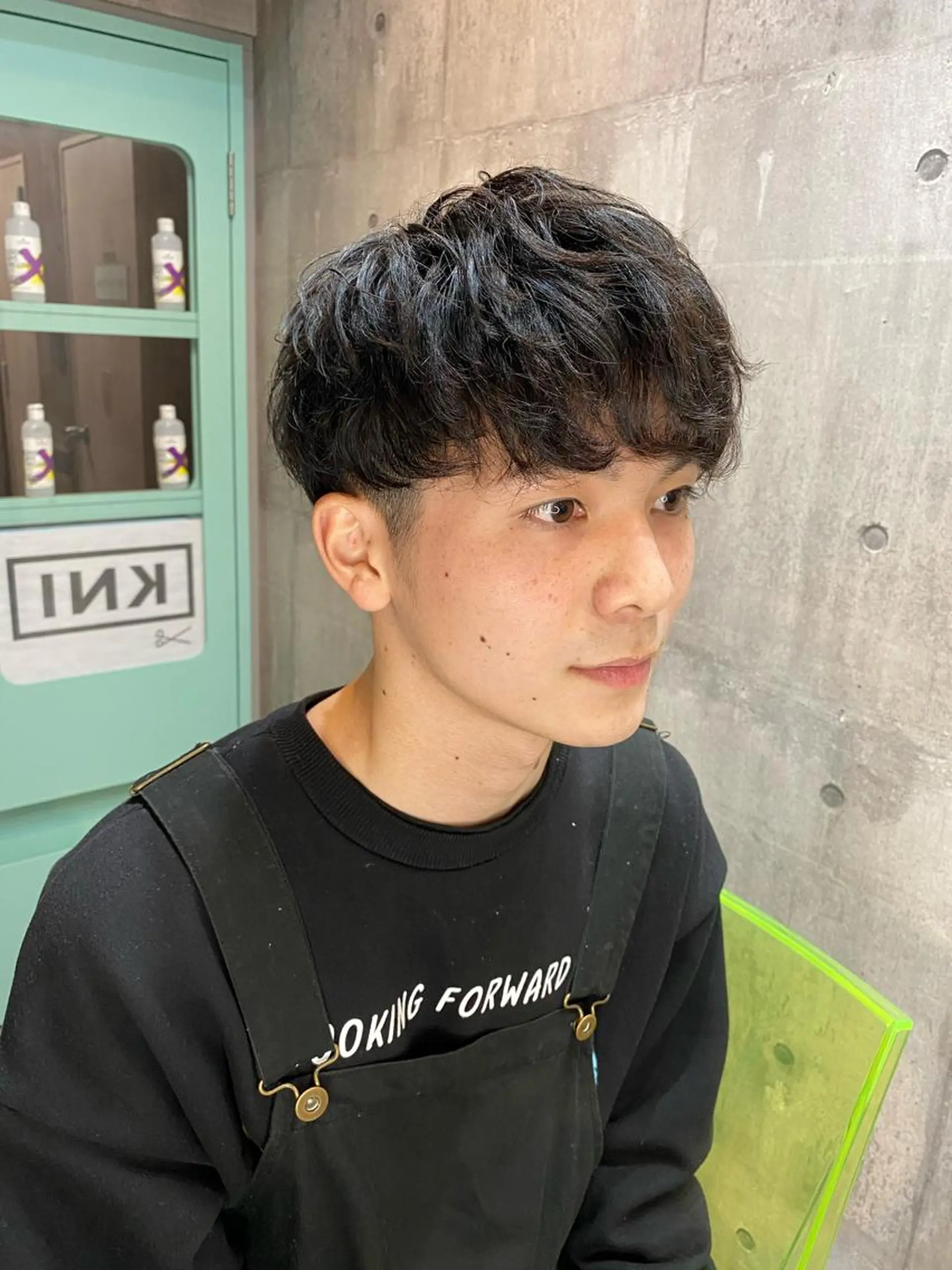 パーマ メンズ 艶髪サラサラカラー 🌈前原健吾のヘアスタイル