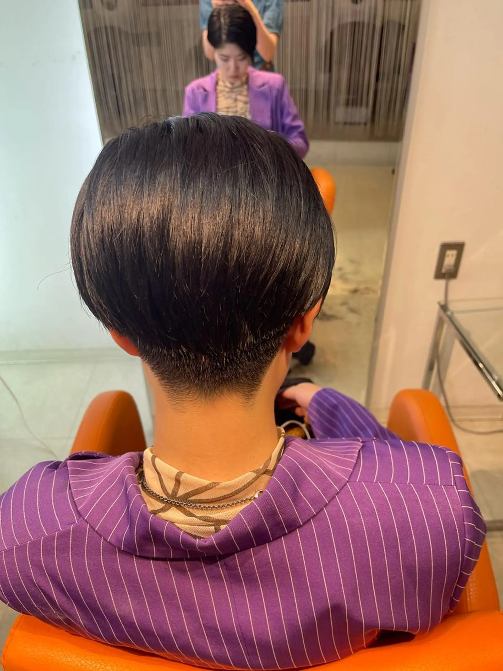 ショート カラー ヘアアレンジ メンズ 鶴﨑 美優亜のヘアスタイル