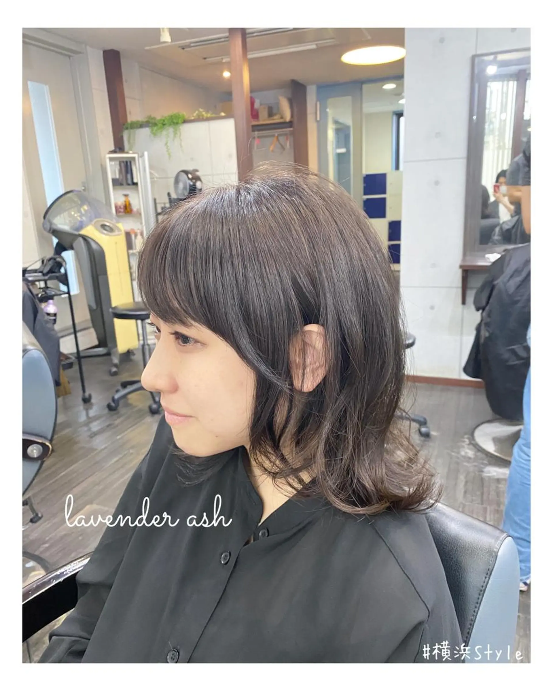 ミディアム カラー アッシュ ラベンダーカラー ラベンダーアッシュ カット ヘアカラー トリートメント ＊横浜駅＊ 金子 誠也のヘアスタイル