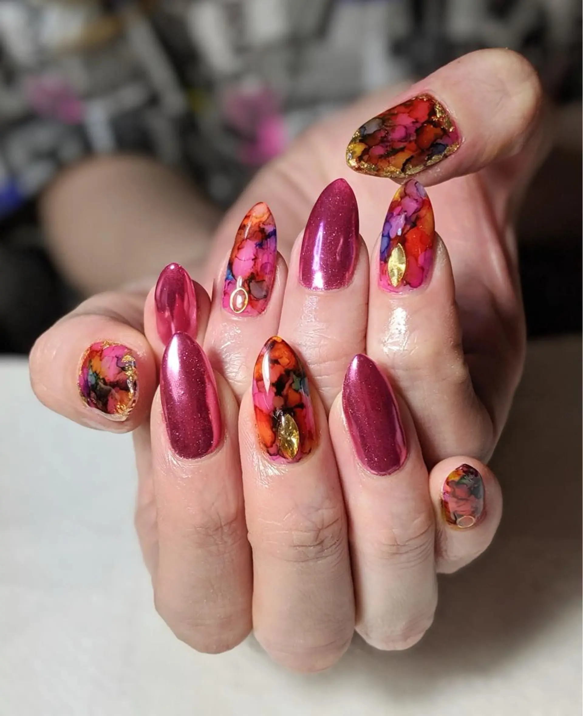 ロング カラー ネイル Eve nailのネイルデザイン