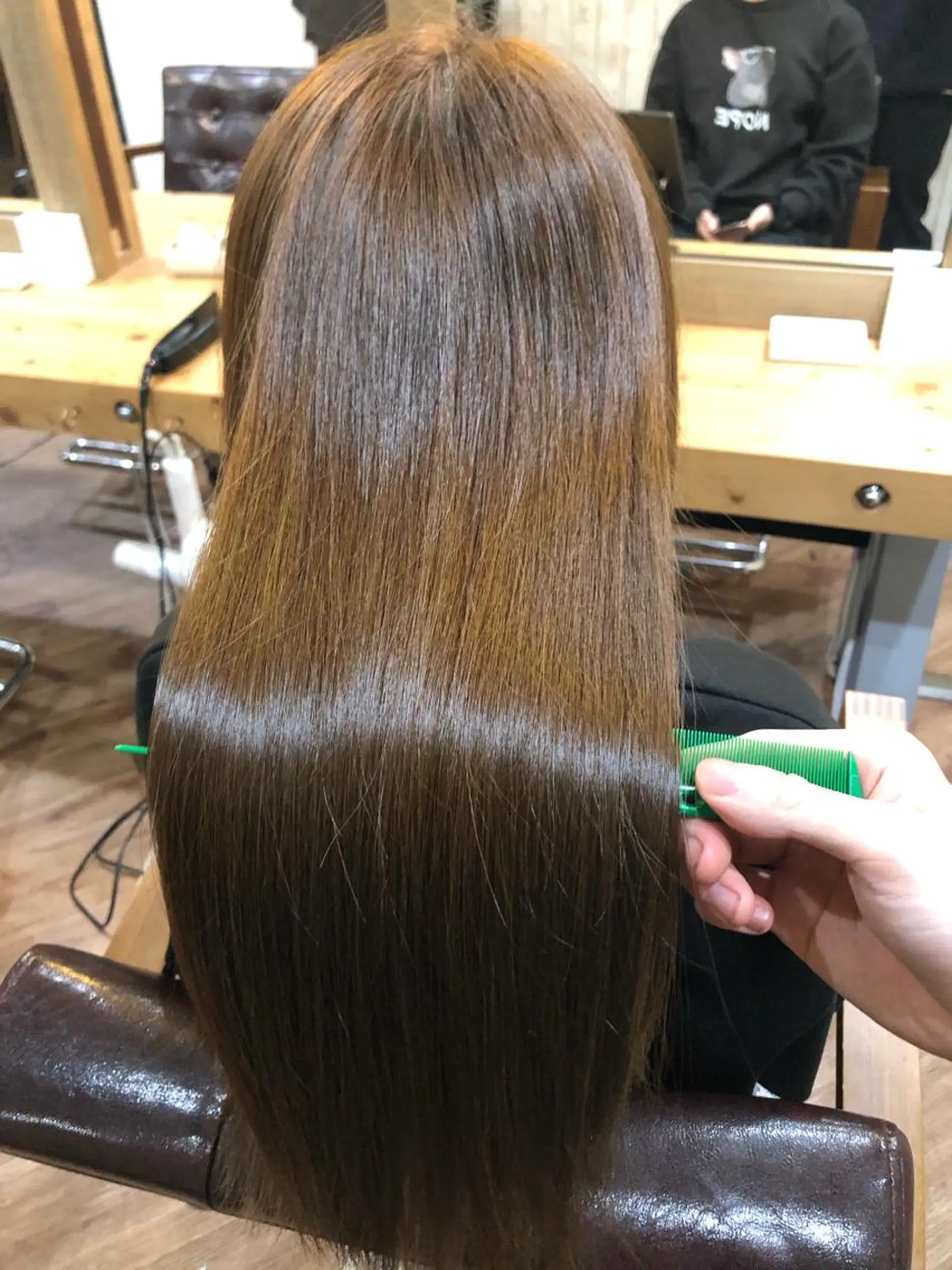 ロング カラー 縮毛矯正/髪質改善 予約はリクエストからのヘアスタイル