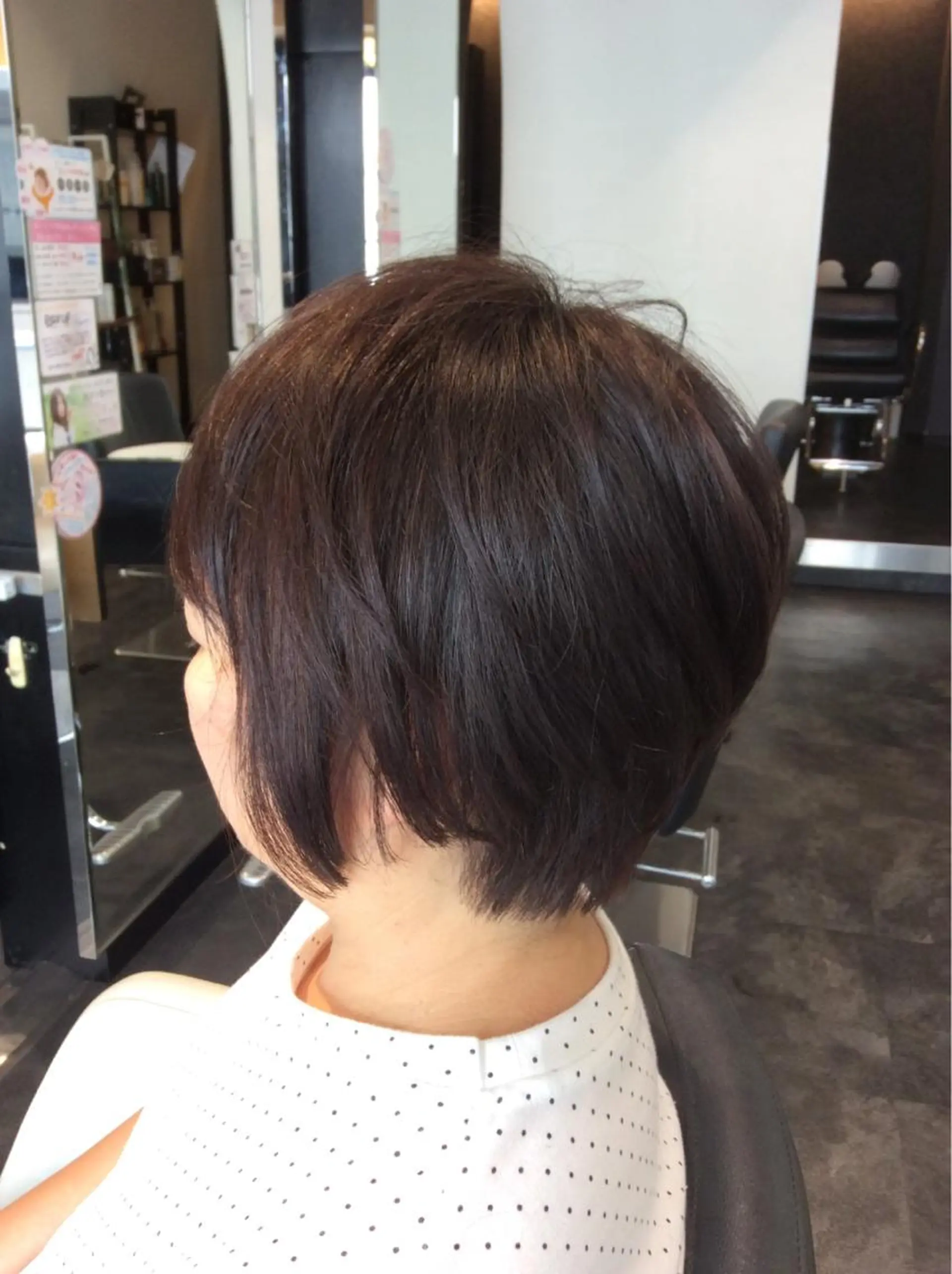 ショート ショートボブ ボブ ショートヘア カット ボブスタイル/ 透明感カラー/八幡のヘアスタイル