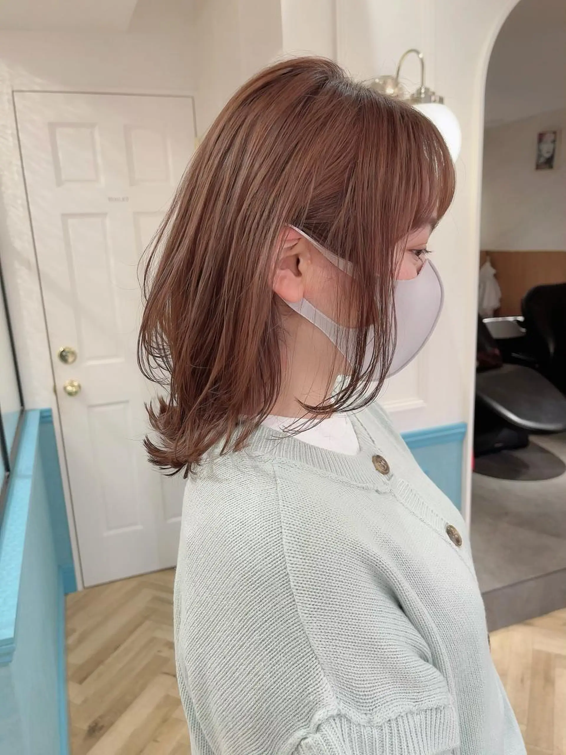 ミディアム カラー パーマ ヘアアレンジ くびれヘア レイヤーカット Londideal 高橋ヒロシのヘアスタイル