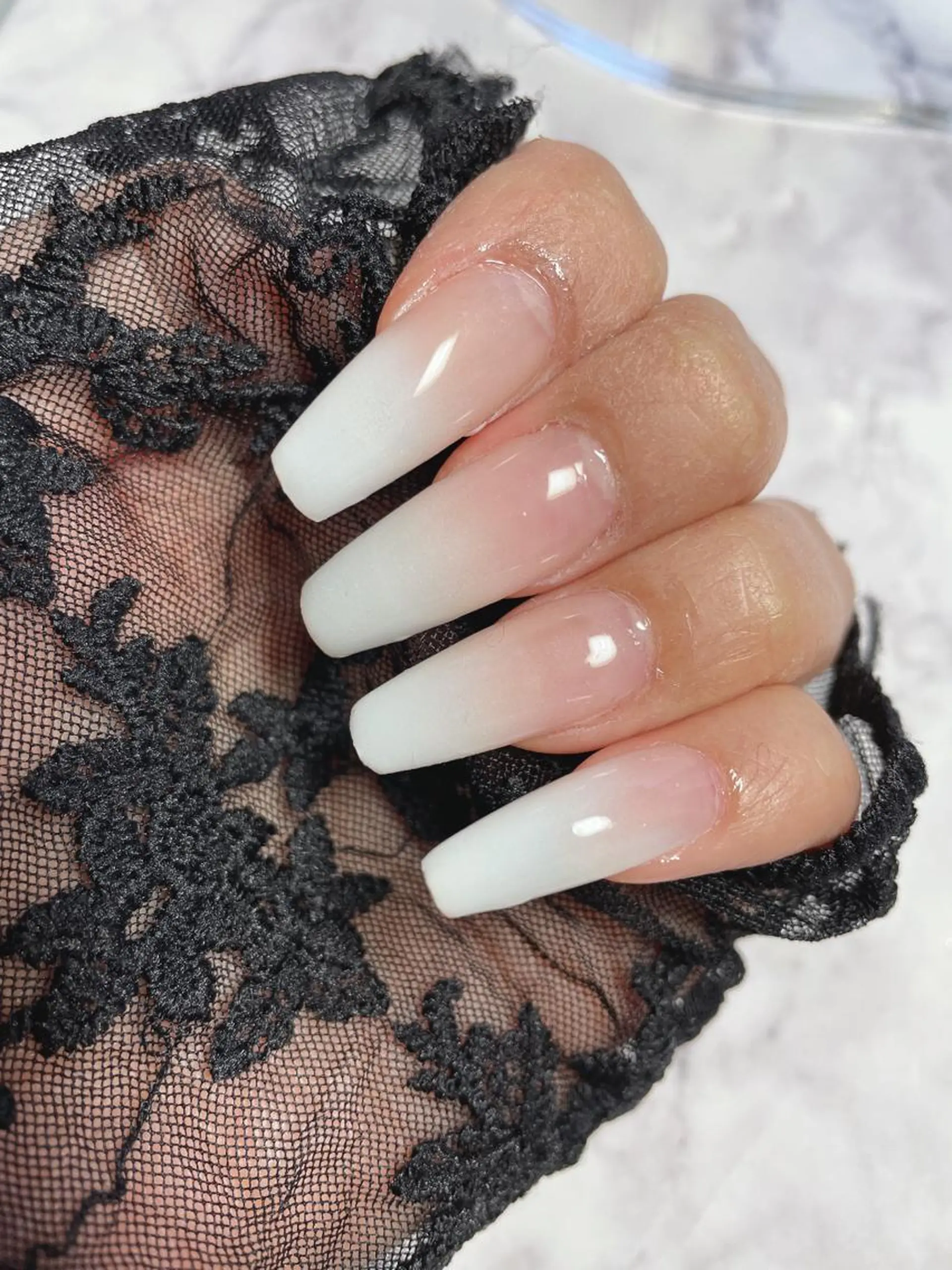 ロング ネイル ジェルネイル グラデーション 高野 祐紀のネイルデザイン