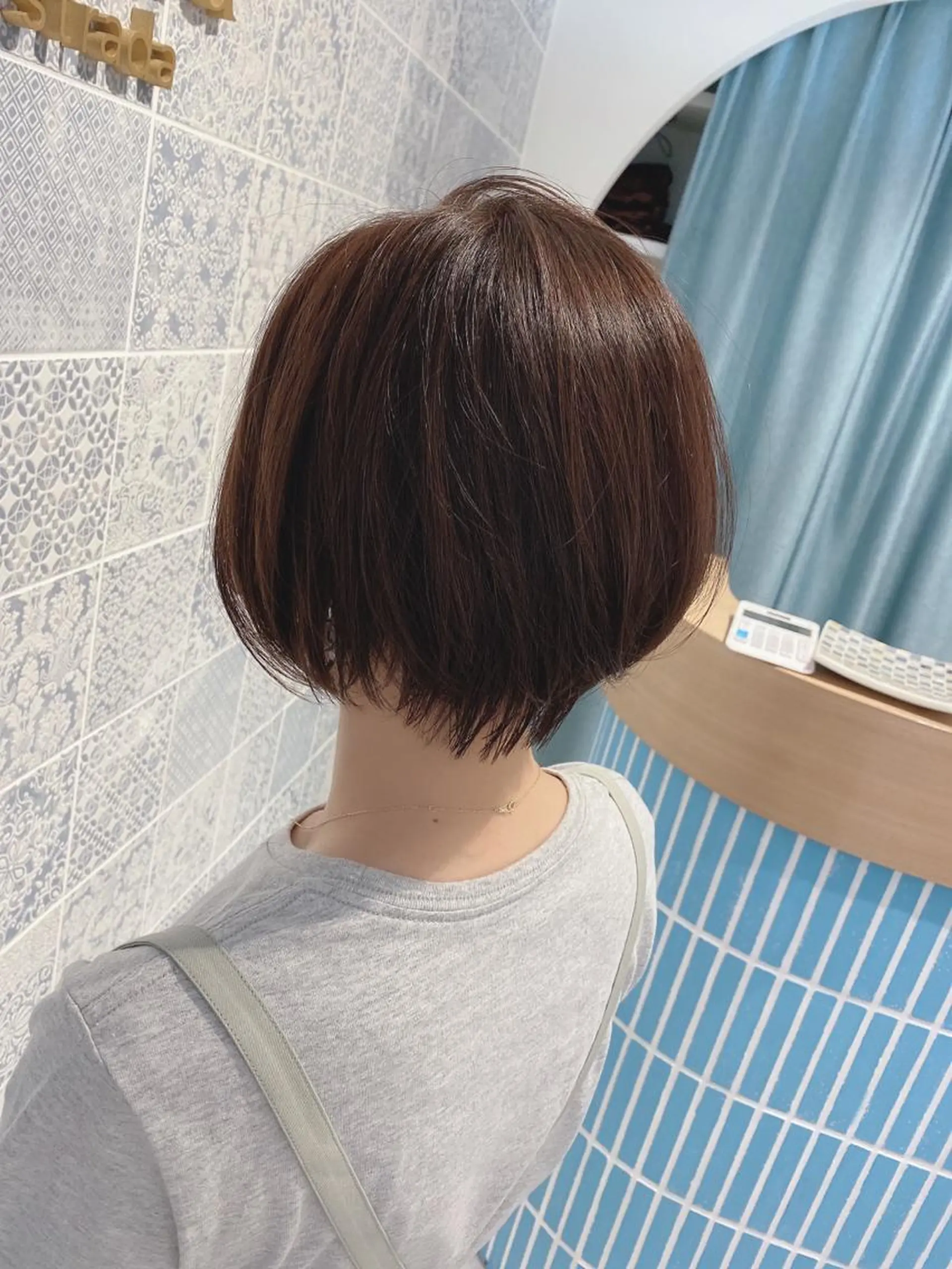 ショート カット ヘアカラー トリートメント 🌟モテ髪ショート 🌟店長　津賀涼のヘアスタイル