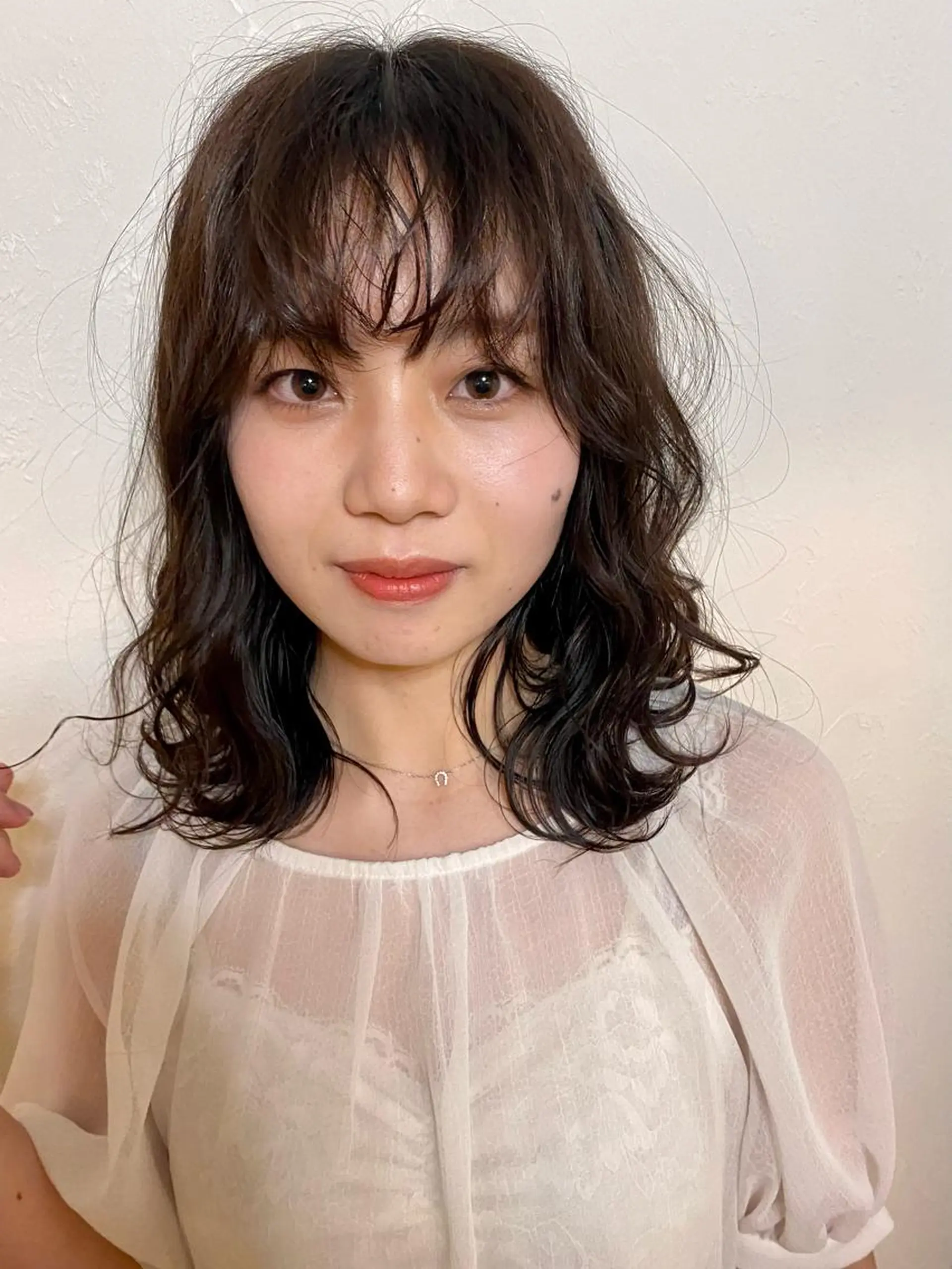 ミディアム カラー パーマ m ā l o. マァロのヘアスタイル