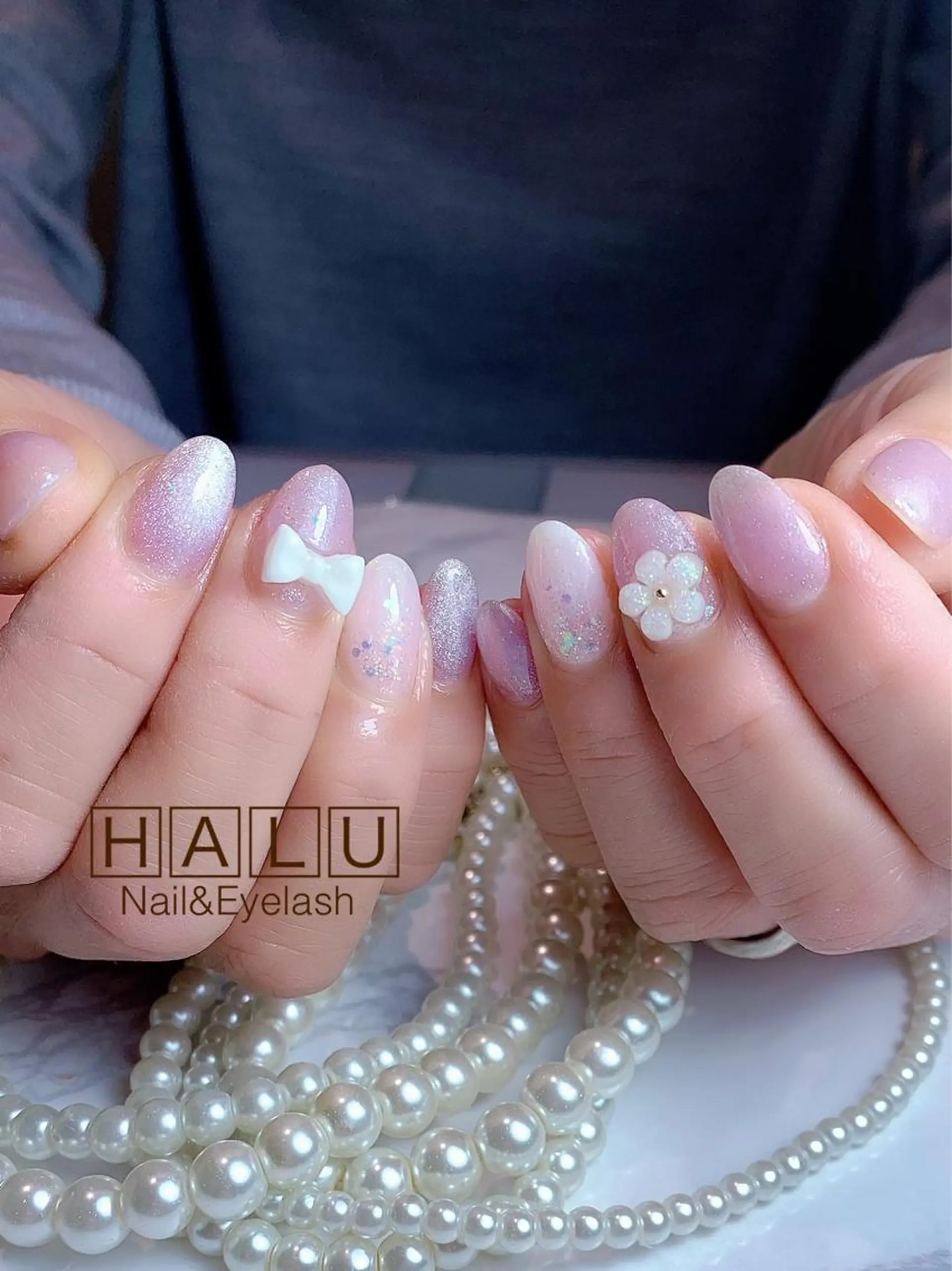 ネイル パープル HALU ハルのネイルデザイン