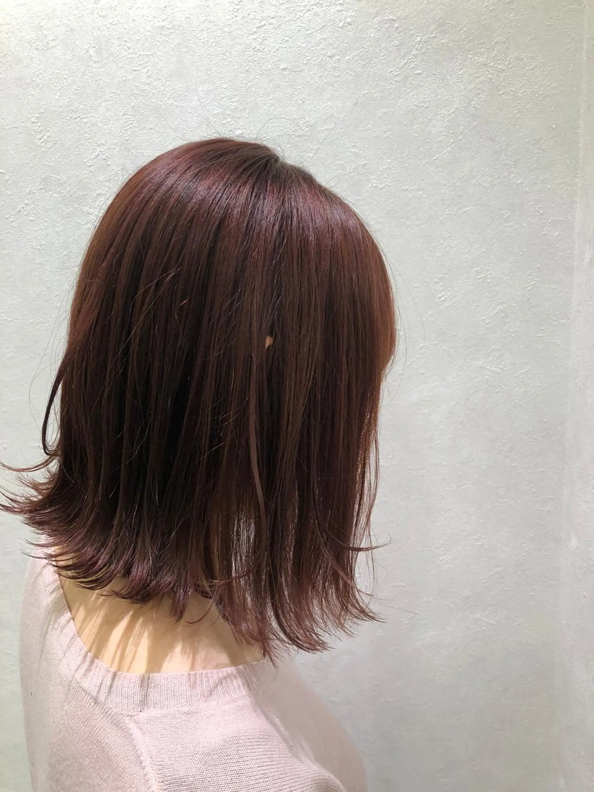 ミディアム カット ヘアカラー トリートメント 小松崎 結花のヘアスタイル