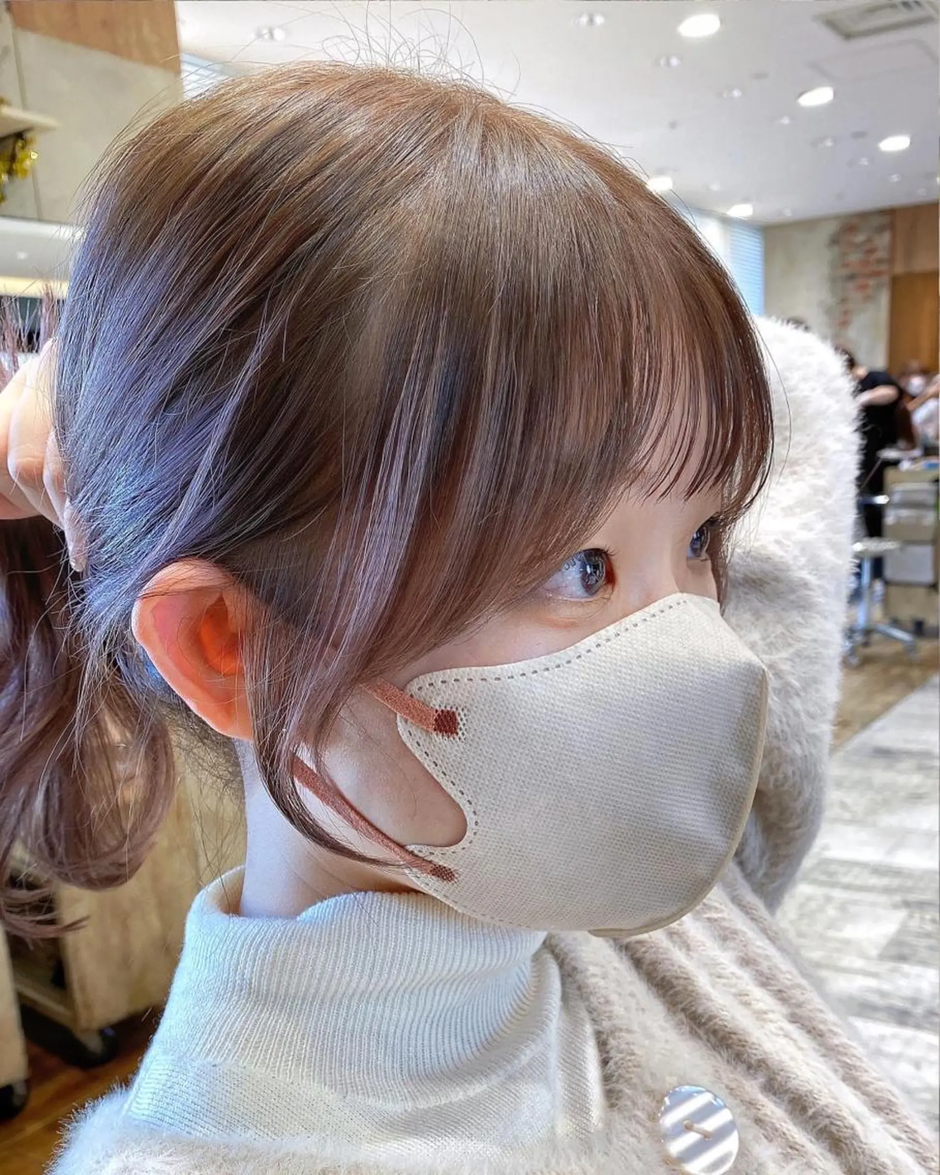 ショート カラー カット ヘアカラー トリートメント On所属・顔まわりカット🌟 くびれヘア/寺門遥輝のヘアスタイル