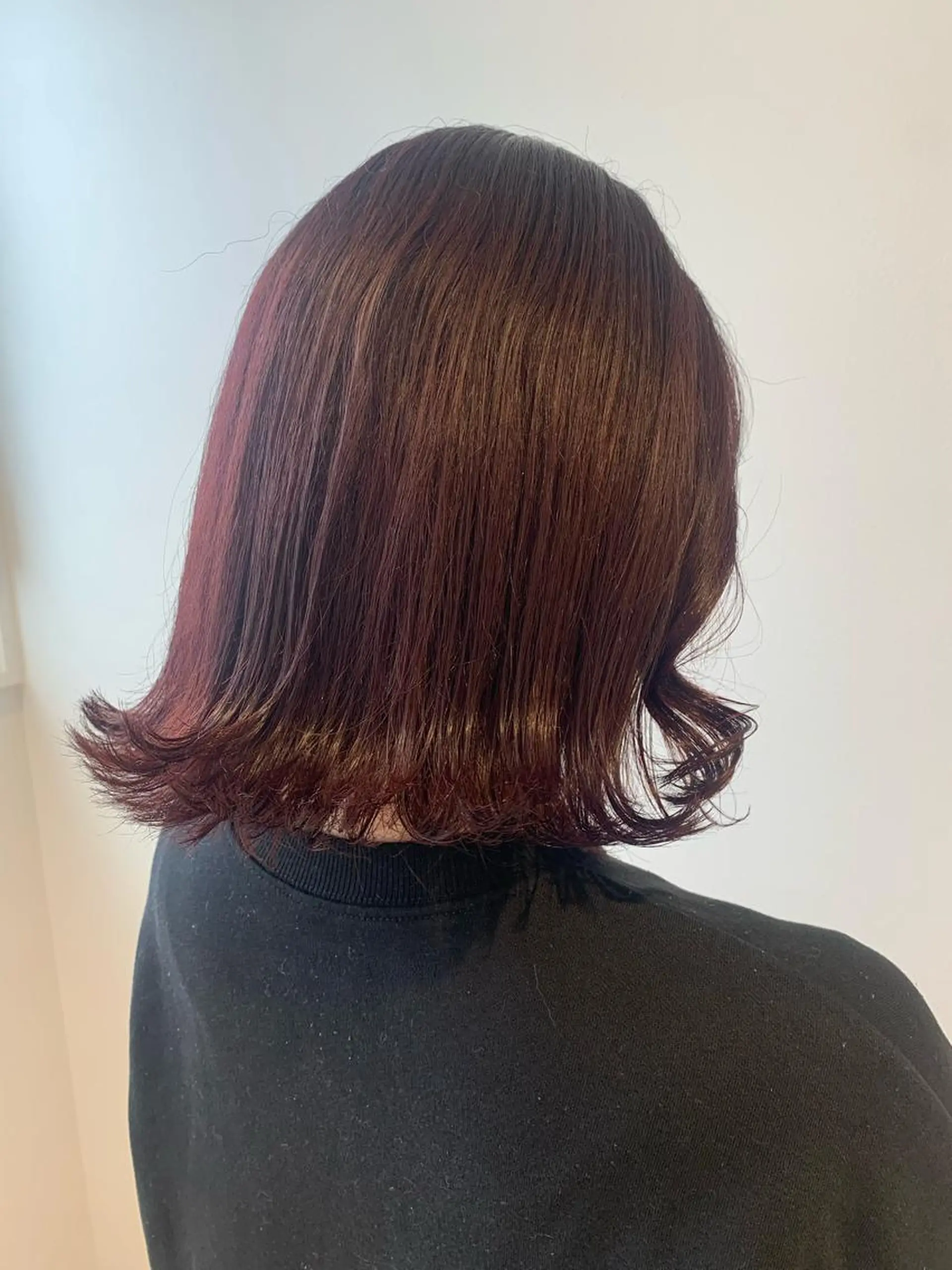 ミディアム カラー ボルドーカラー ヘアカラー ayumi🌈 インナーカラー🌈のヘアスタイル