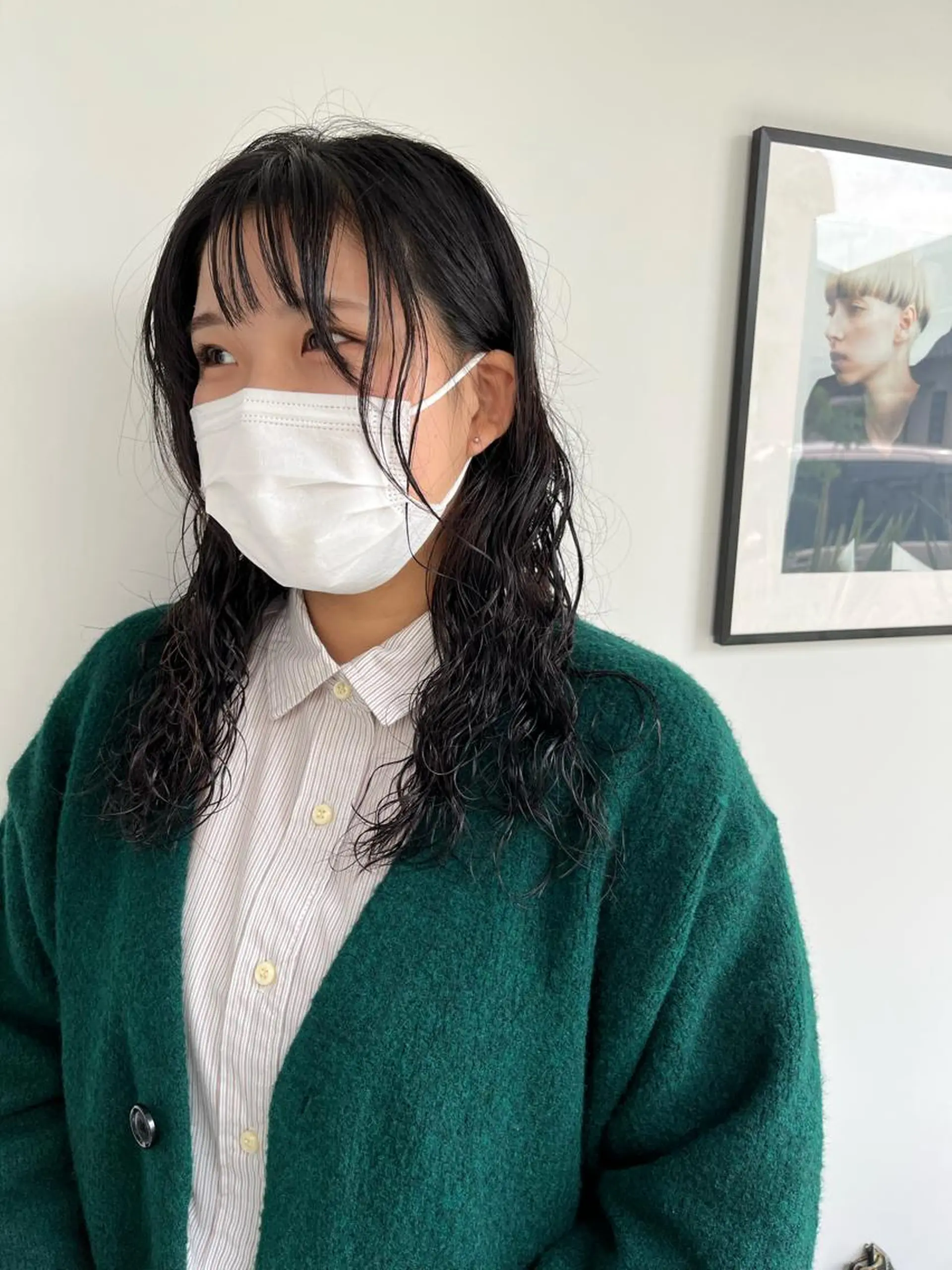 ロング パーマ 湯川 未咲希のヘアスタイル