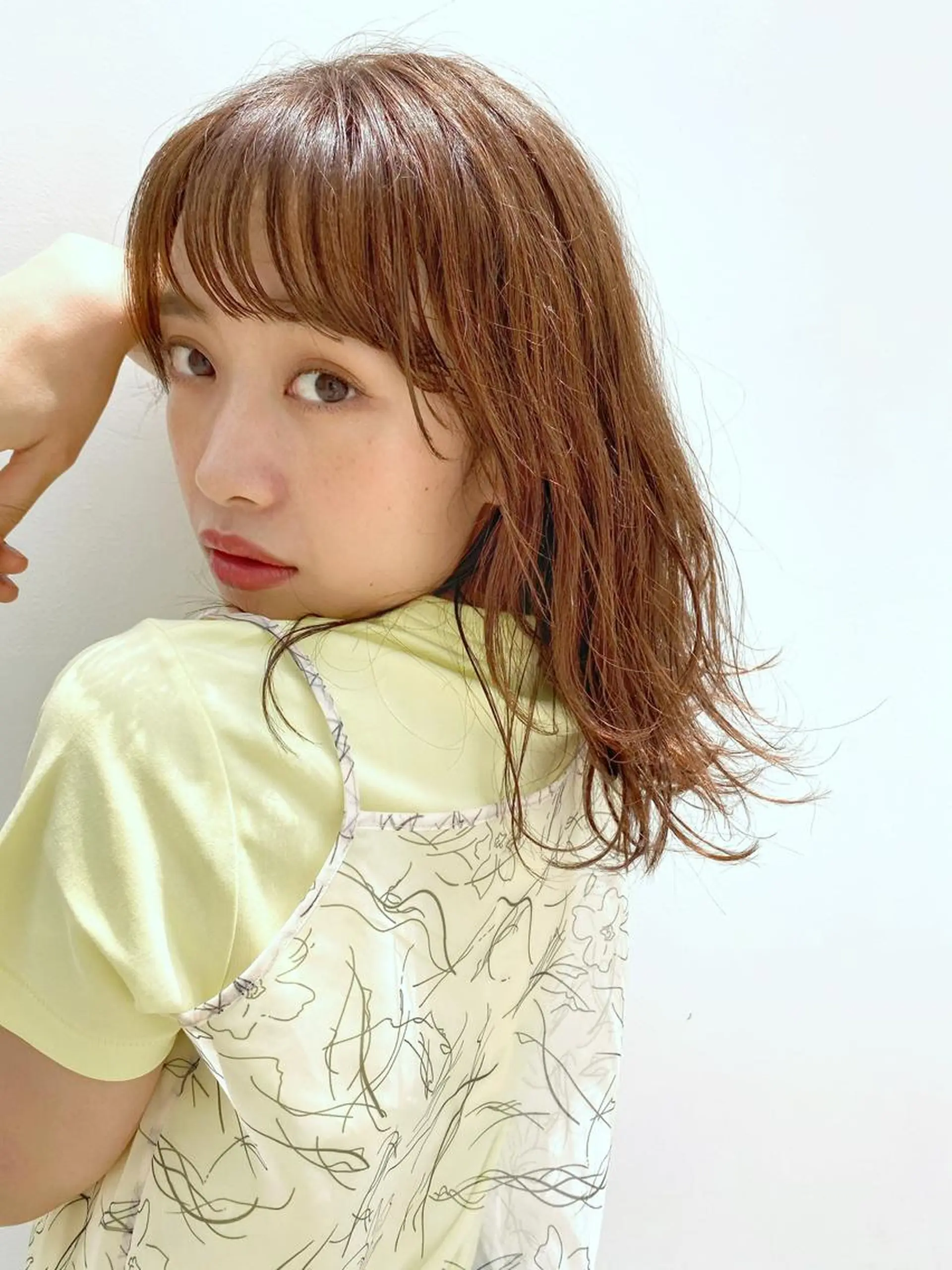 ミディアム カラー ブリーチ 透明感カラー ブリーチなしカラー 🉐メンズヘア特化 men's/ケンイチのヘアスタイル