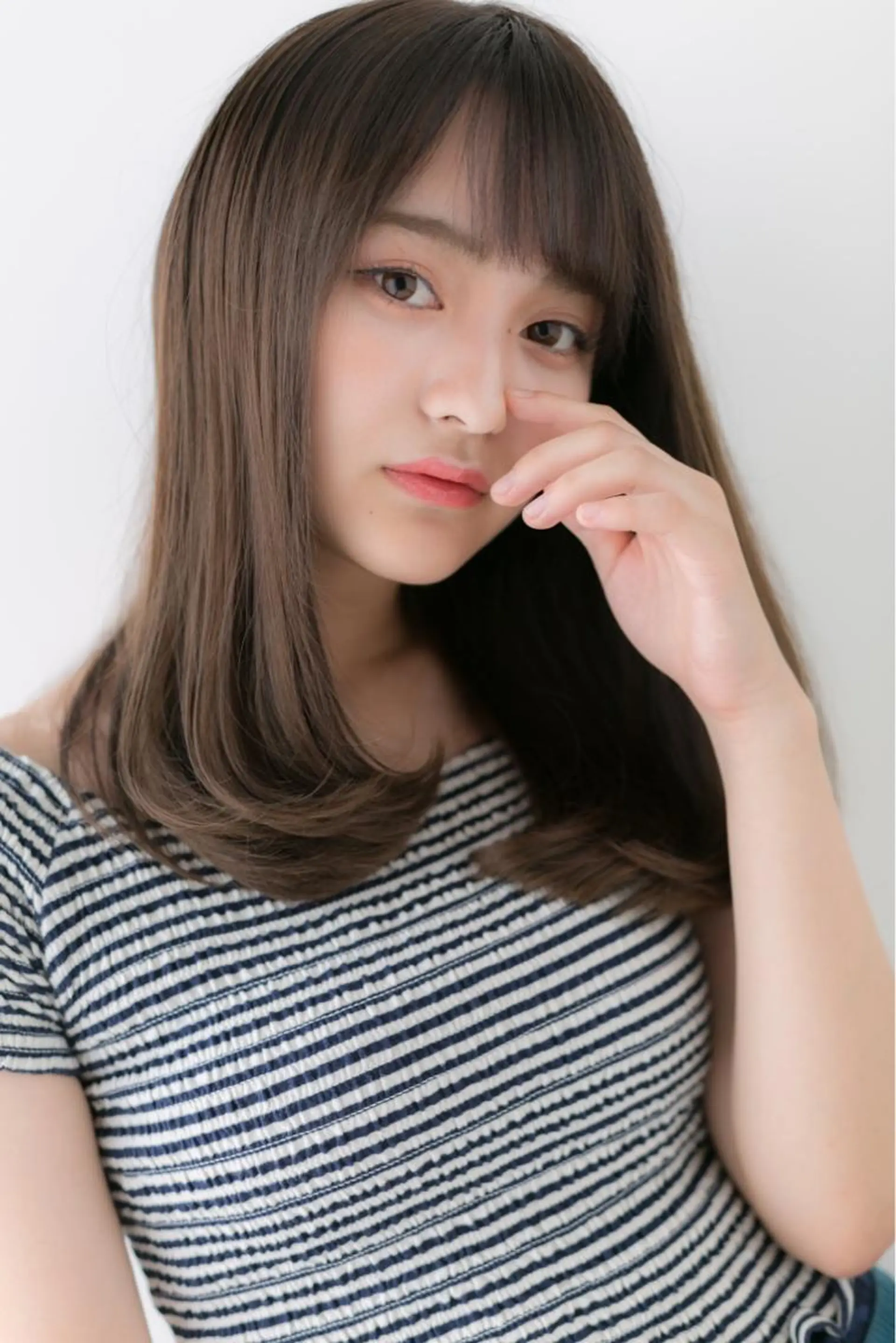 ミディアム コテ巻き風パーマ💛 池袋のヘアスタイル