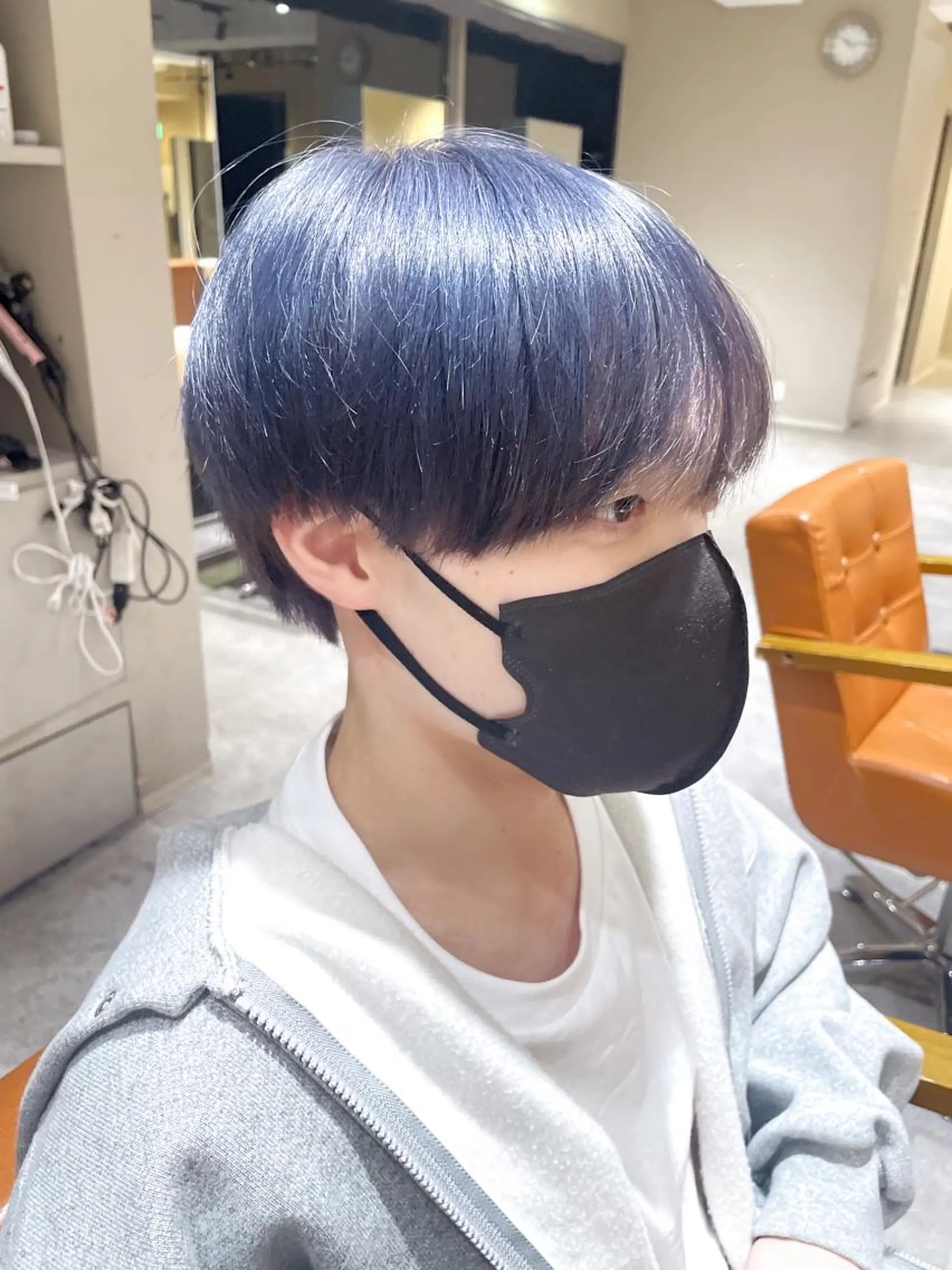 カラー ブルーカラー 石山 洸平のヘアスタイル