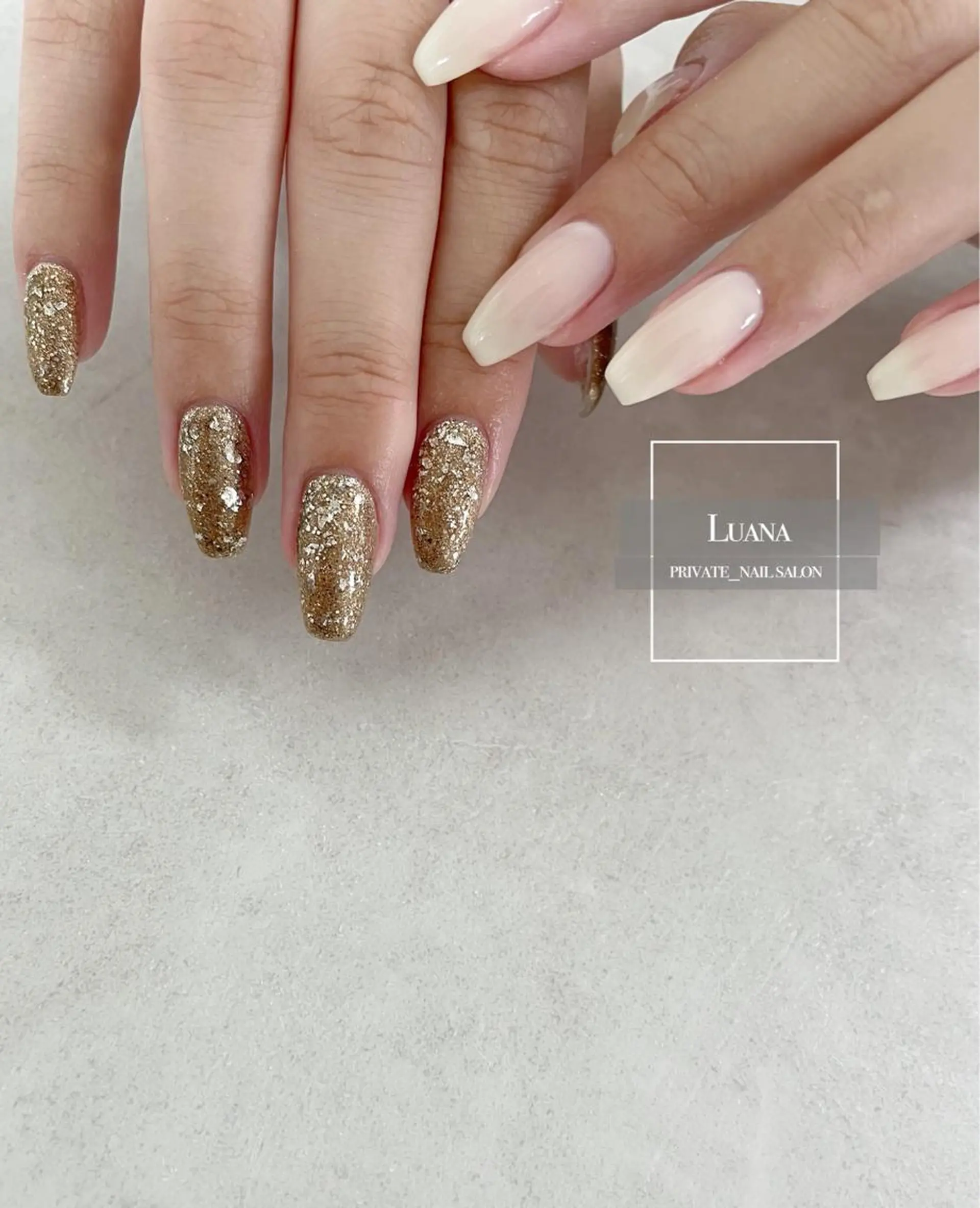 ネイル ラメ(グリッター) ワンカラーネイル Nail Salon Luanaのネイルデザイン