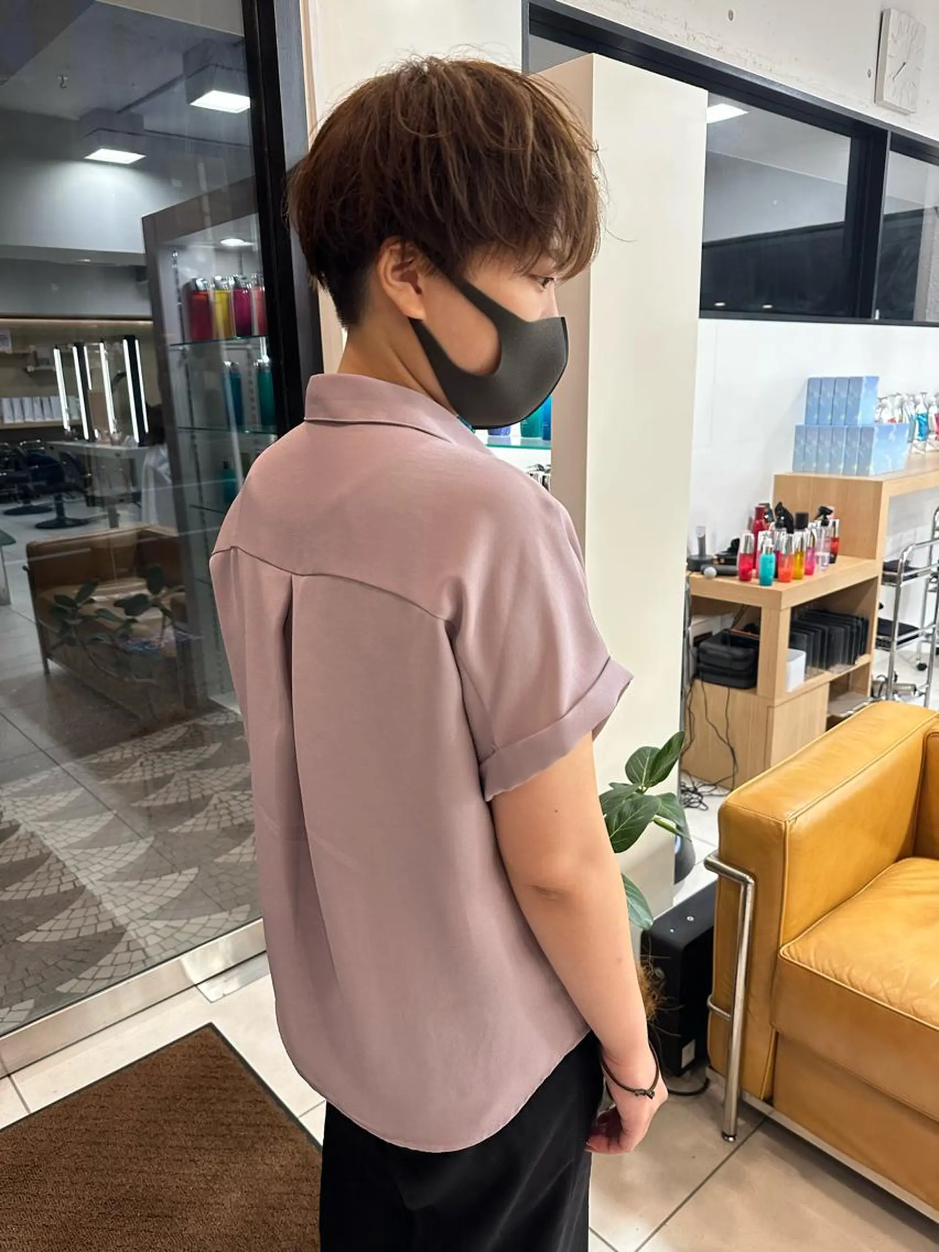 ショート 刈り上げ 山下恋佳/矢場町/ ブリーチ/ショートのヘアスタイル