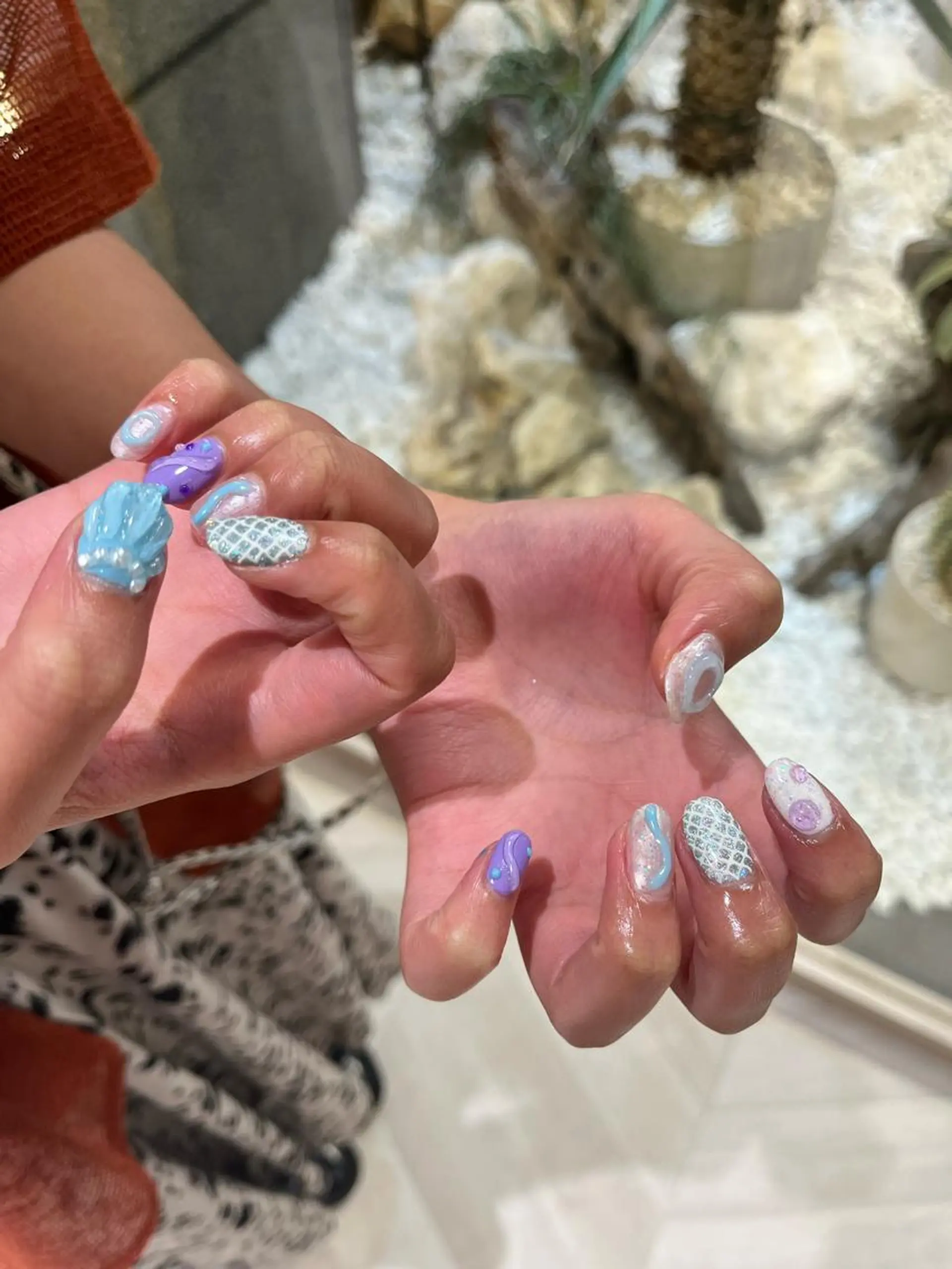 ネイル 夏ネイル ハンドネイル ∴Sanae. ∴ トータルビューティーのマツエク・マツパデザイン