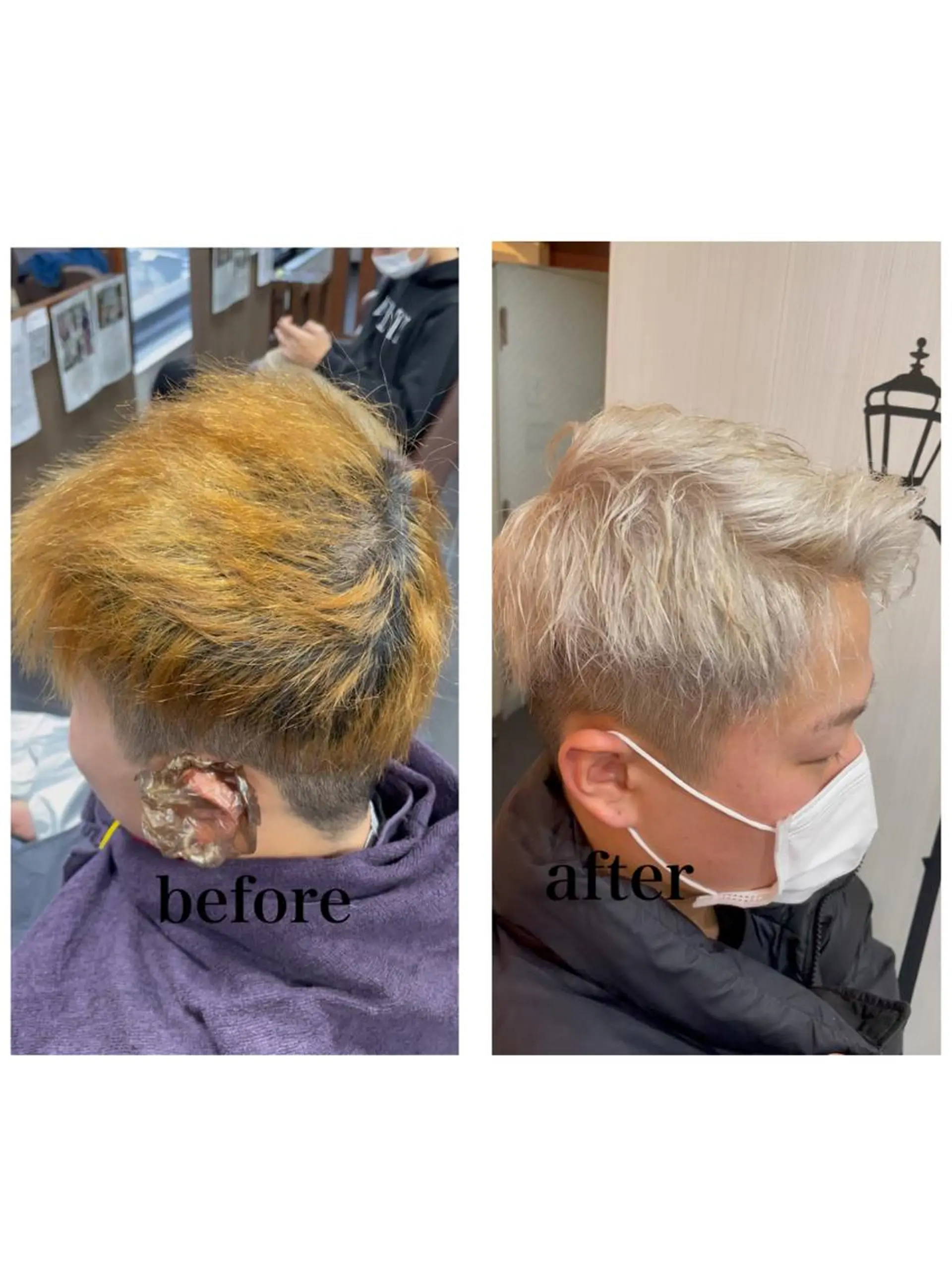 メンズ メンズブリーチ Merlyosaka 早川未来のヘアスタイル
