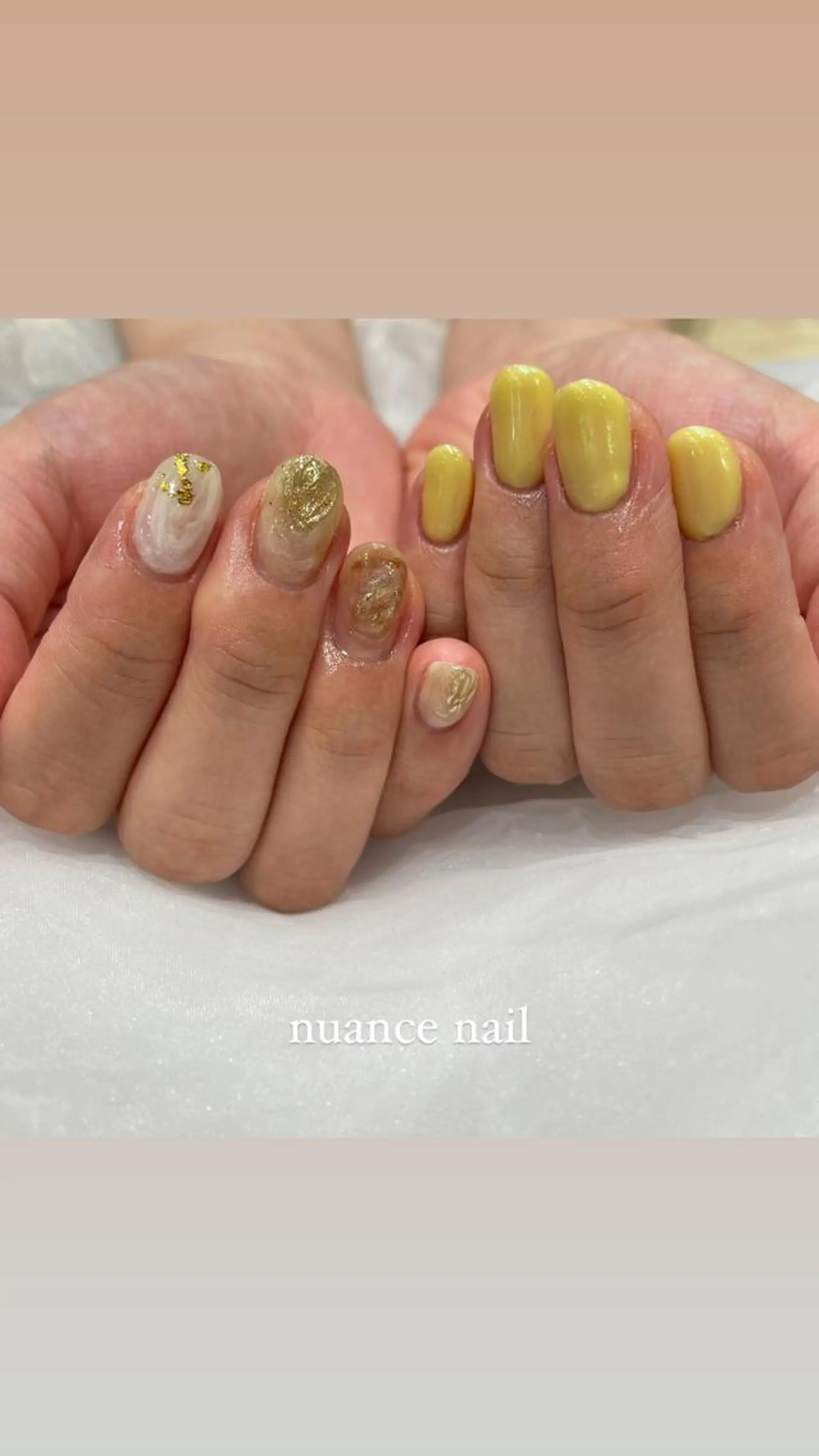 ネイル ハンドネイル 淡色ネイル 🎀moeのネイルデザイン