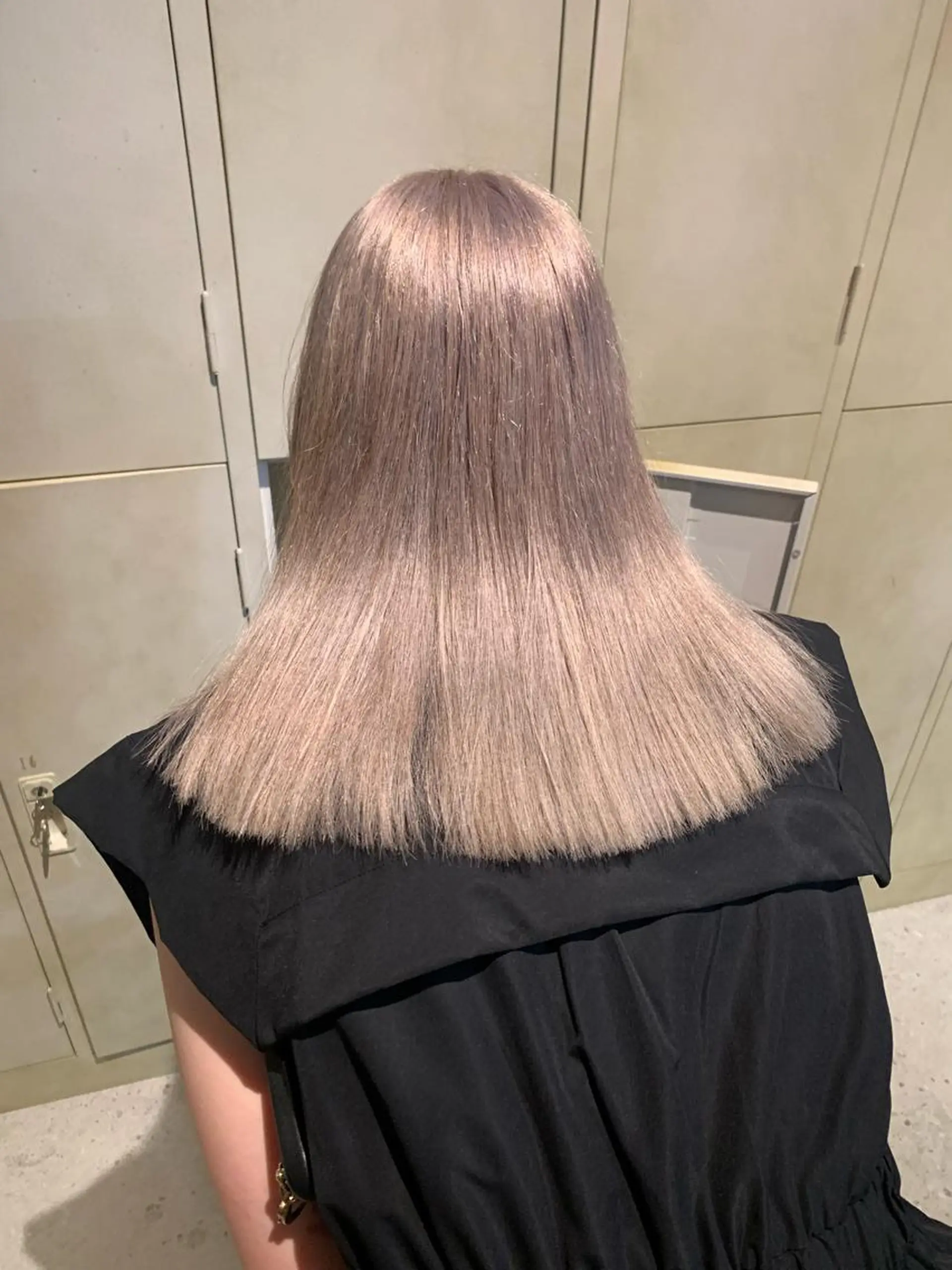 セミロング カラー ブリーチ/アレンジ 天満/chihiroのヘアスタイル