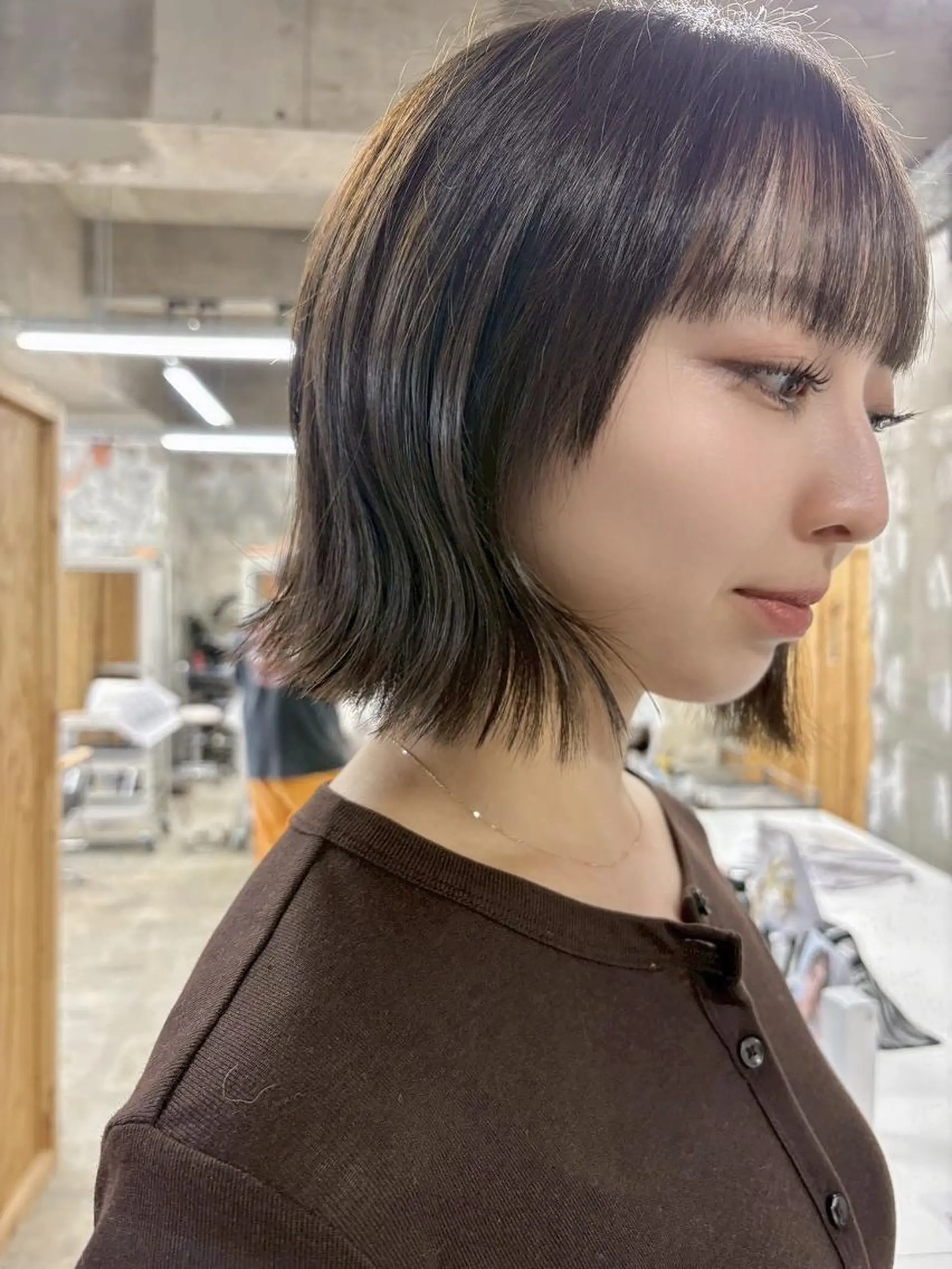 ショート カラー ボブ 外ハネヘア カット ヘアカラー トリートメント トレンドパーマ/ ボブ🌰くりーわのヘアスタイル