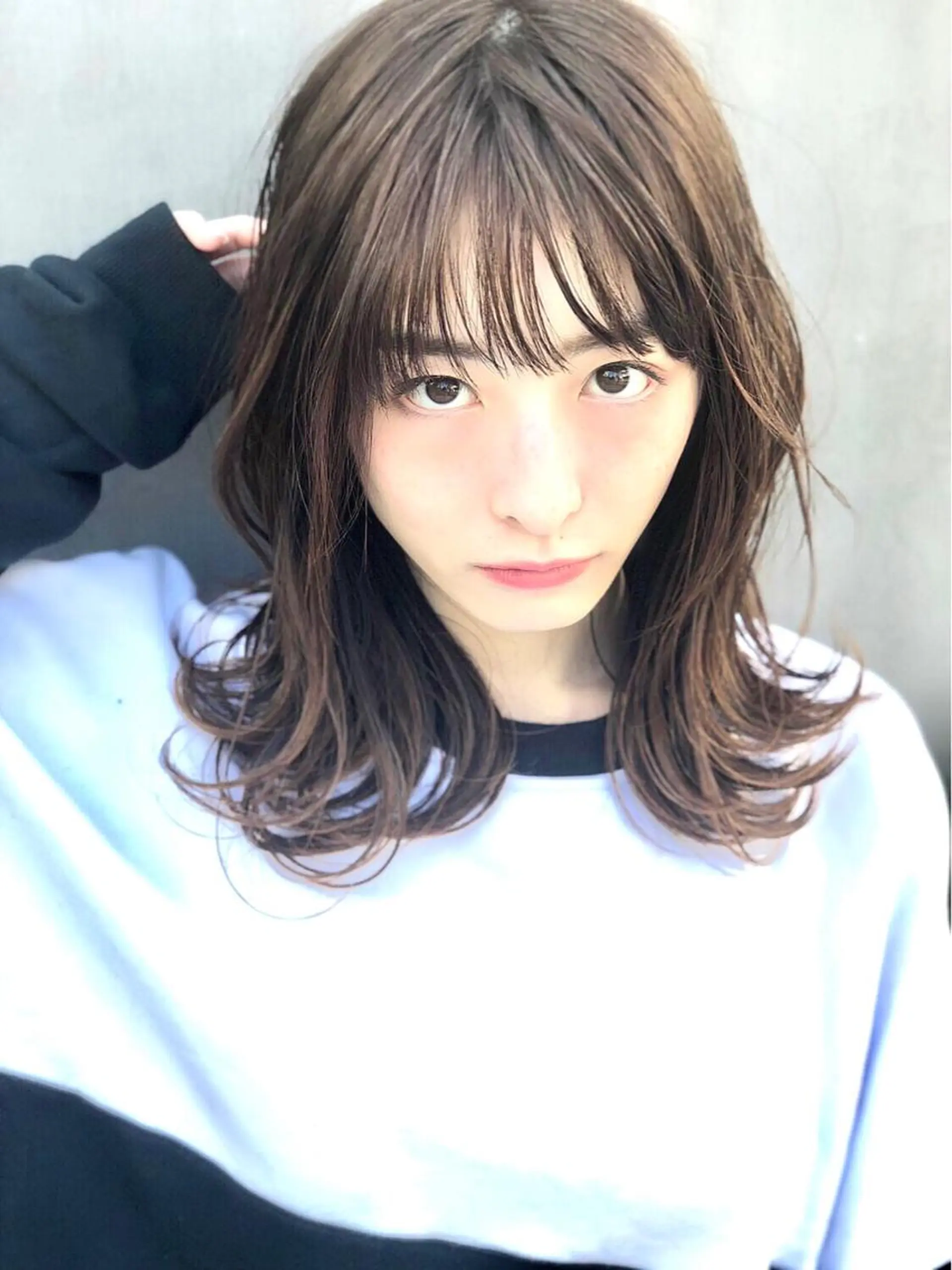 セミロング カラー 似合わせ専門美容師 なかじまのヘアスタイル