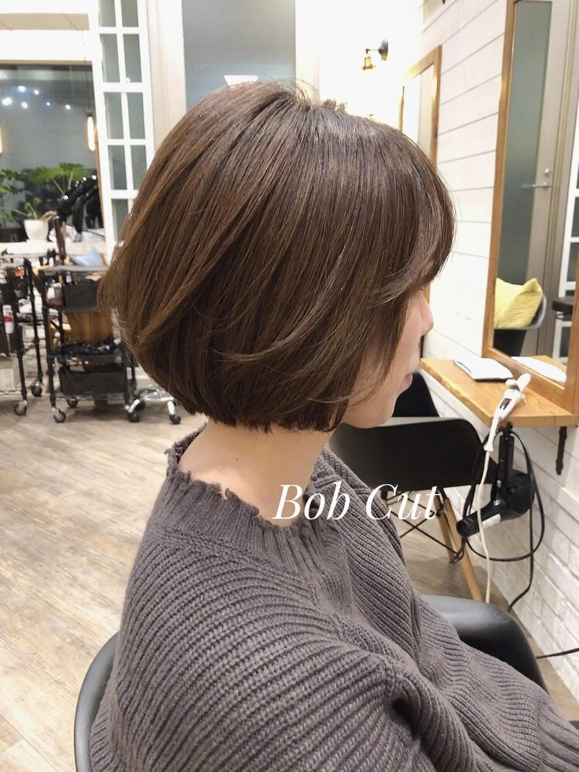 ショート ボブ カット トリートメント ✨透明感ケアカラー✨ 長野ゆきなのヘアスタイル