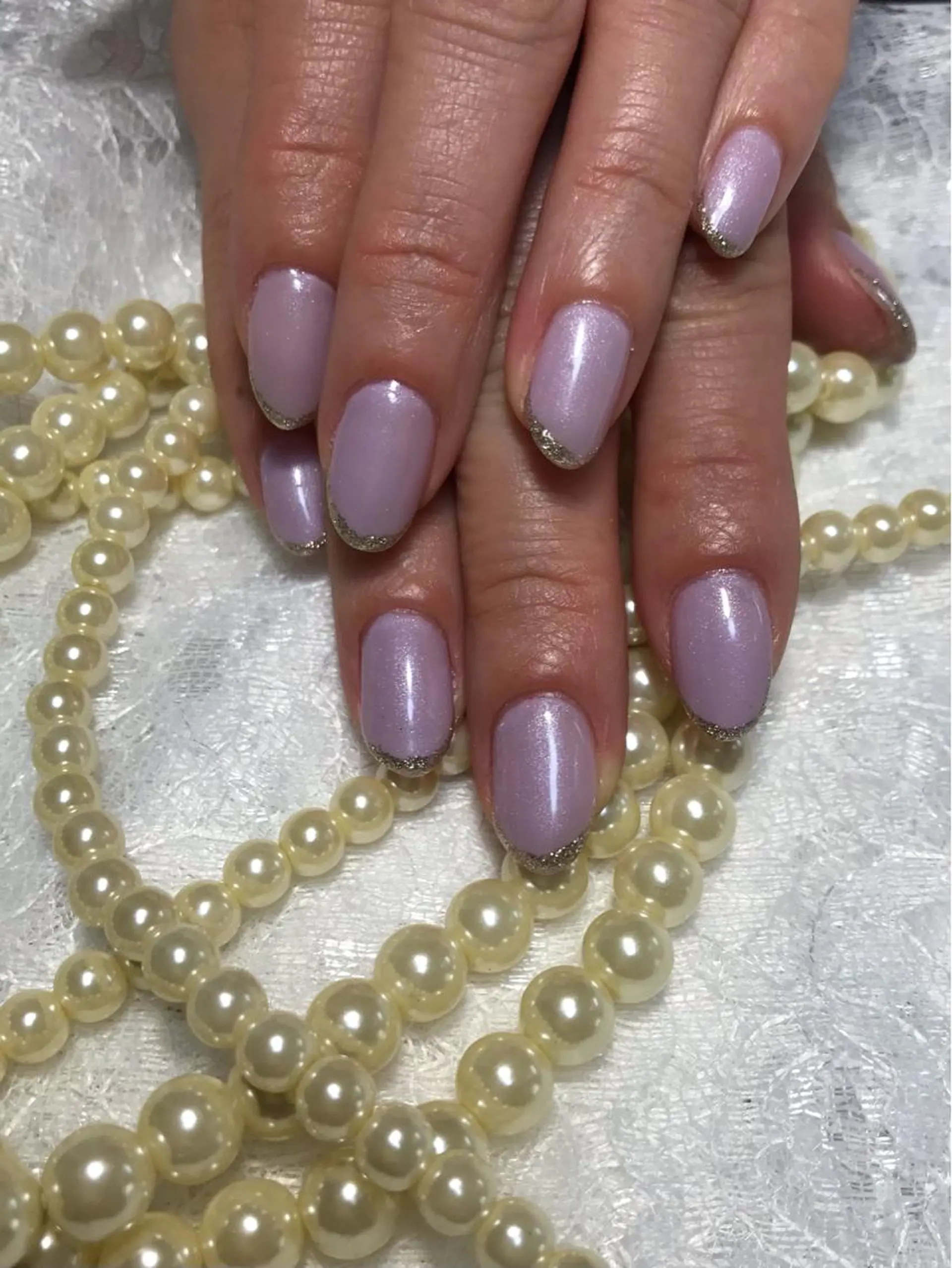 ネイル パープル ハンドネイル たきぐち みちこのネイルデザイン