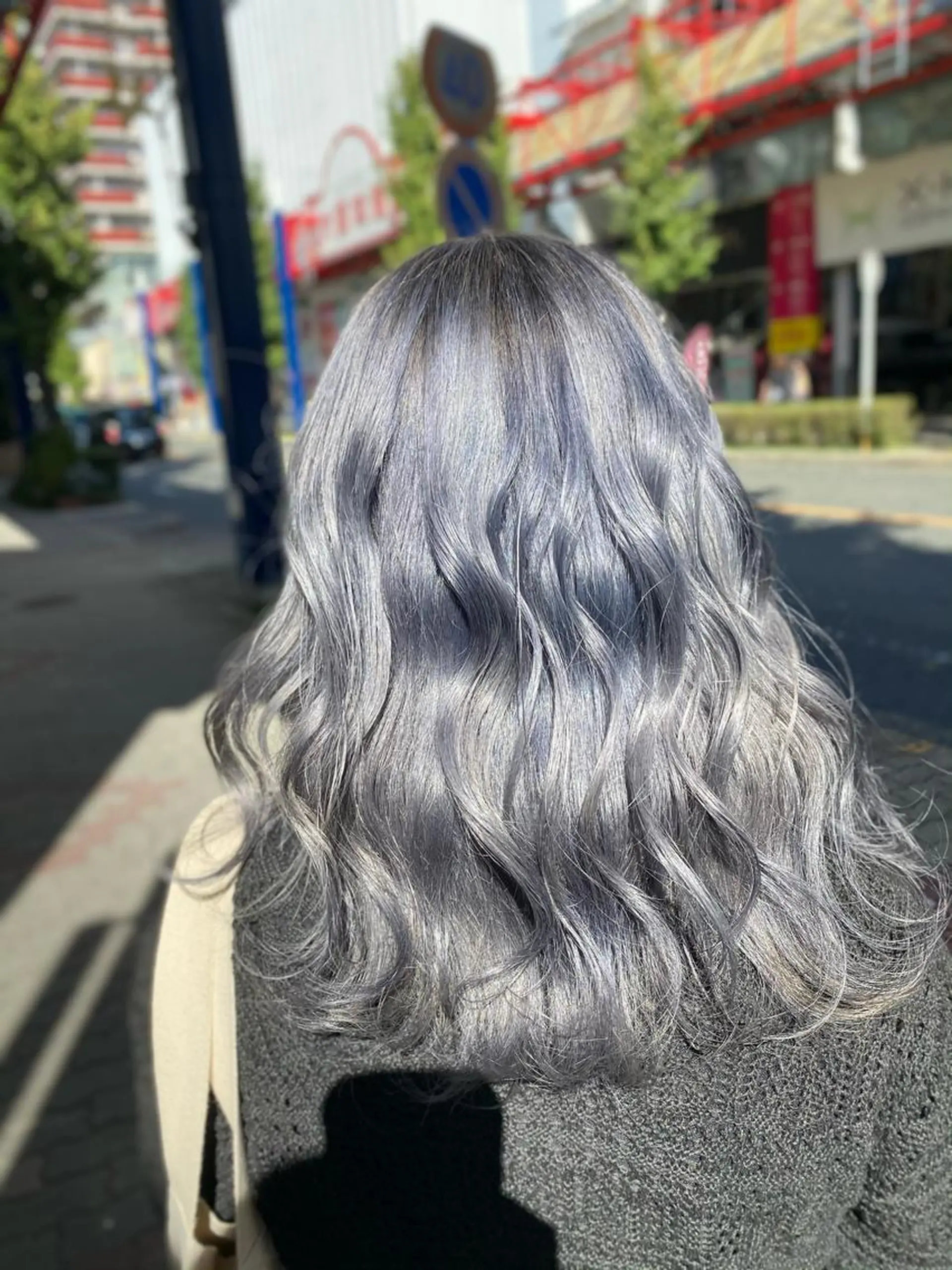 ミディアム ヘアカラー ゆぴ☾‪/推しカラー /ハイトーンのヘアスタイル