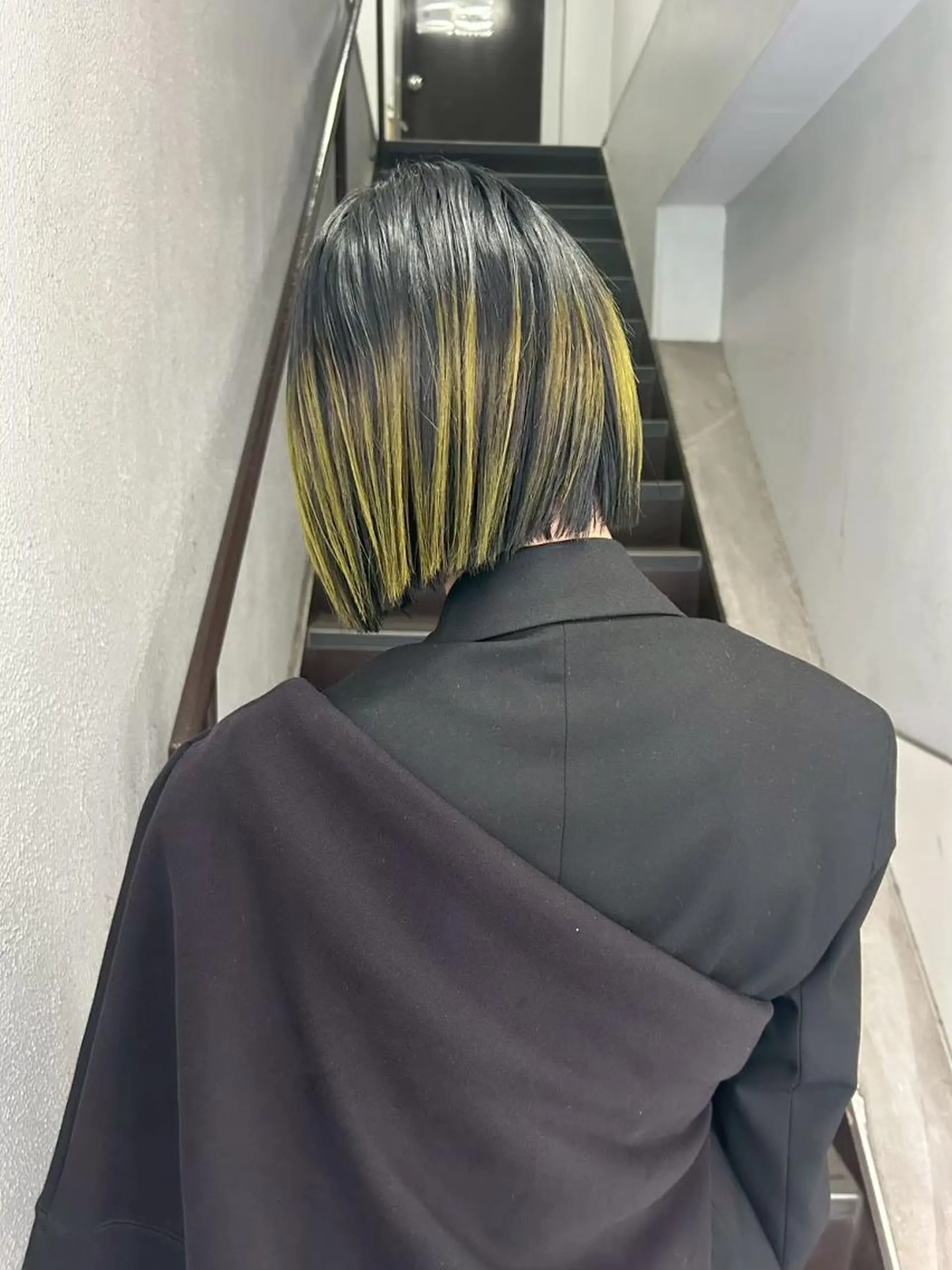 カラー 黒髪 デザインカラー インナーカラー カラー/レイヤー/ 髪質改善/PAAQのヘアスタイル