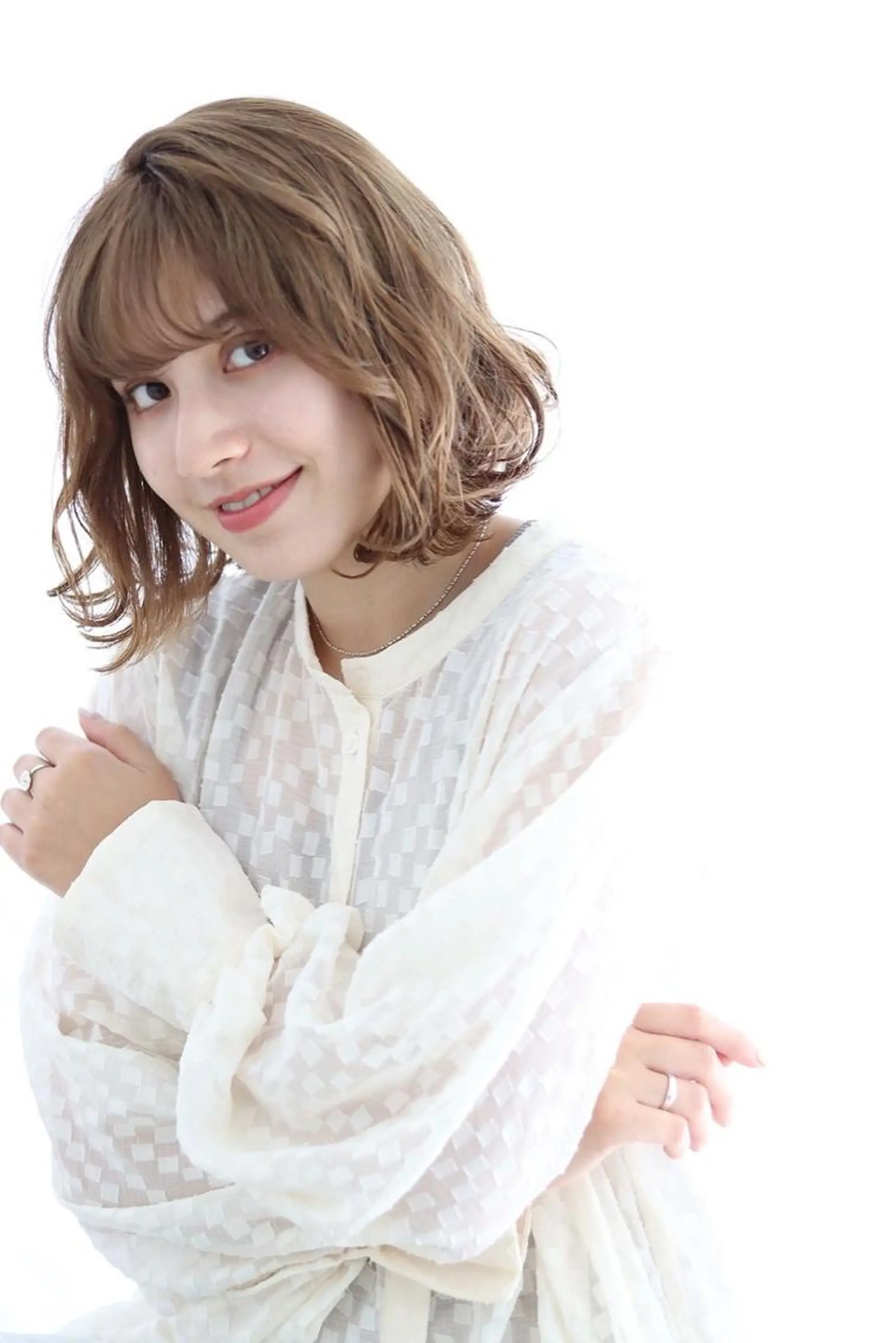 ミディアム カラー ショートカット 💙hiyoriのヘアスタイル