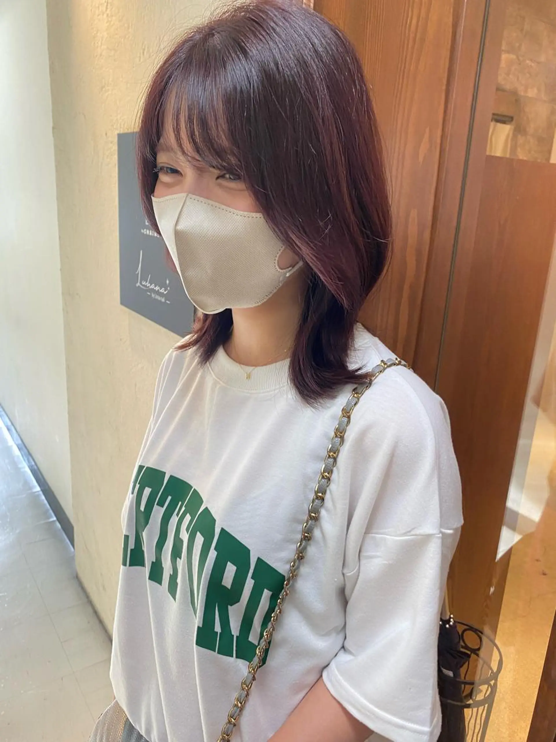 ミディアム カット ヘアカラー トリートメント 似合わせレイヤーカッ ト🩶瀧本美咲のヘアスタイル