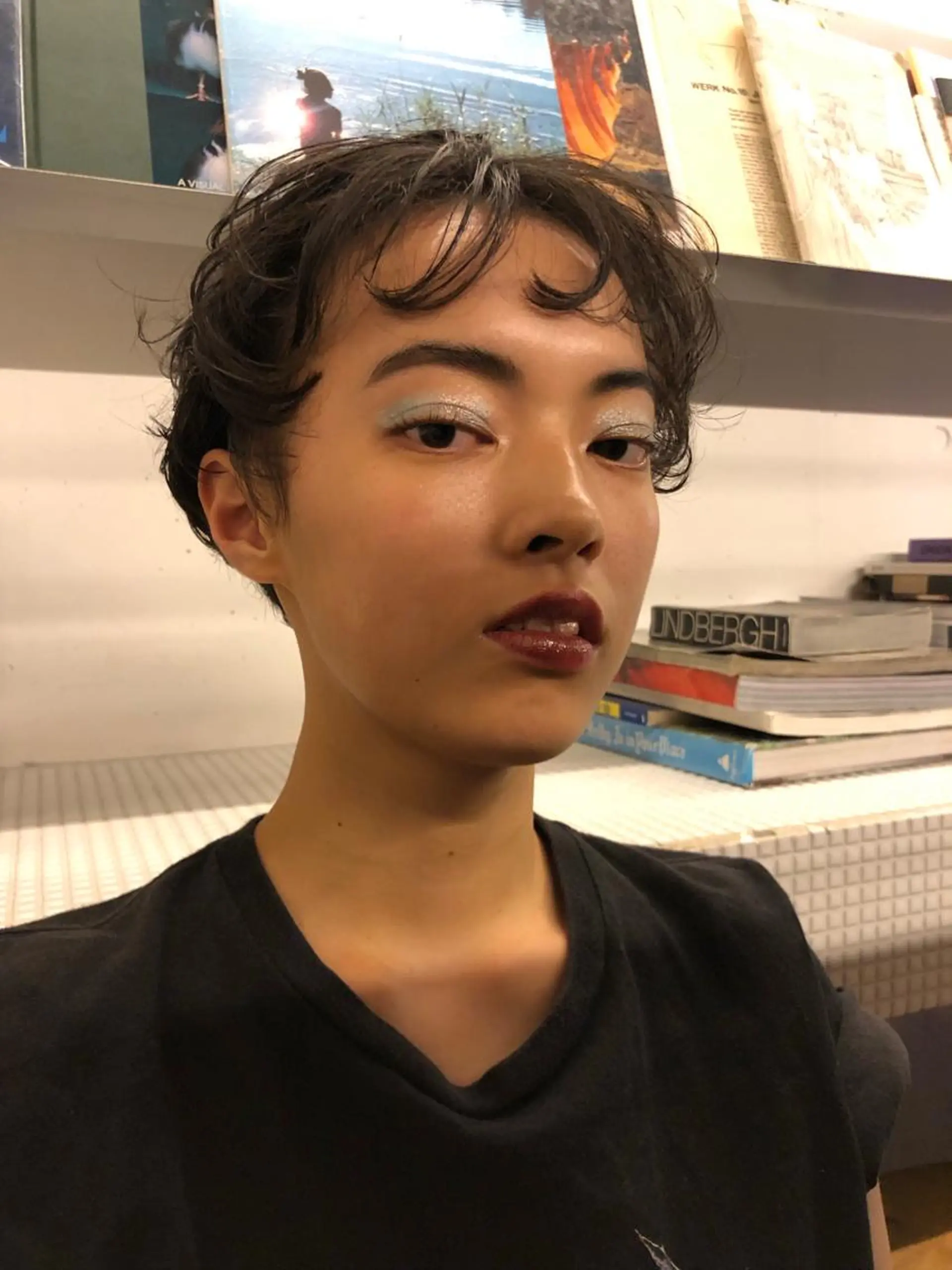 ショート カラー パーマ ヘアアレンジ NOUN所属・eri kinjoのヘアスタイル