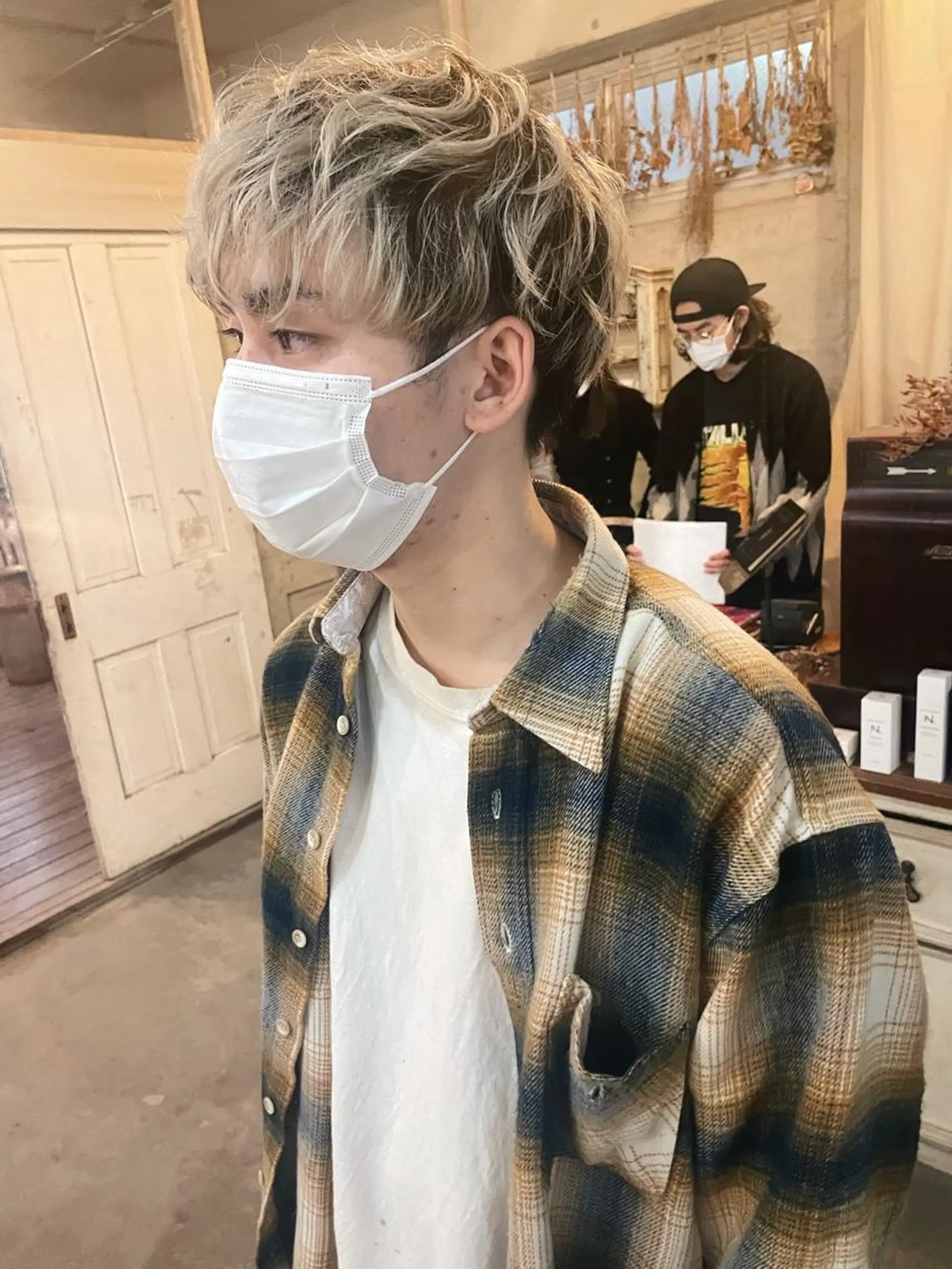 メンズ カット ヘアカラー メンズ特化美容師 ハスイルイのヘアスタイル