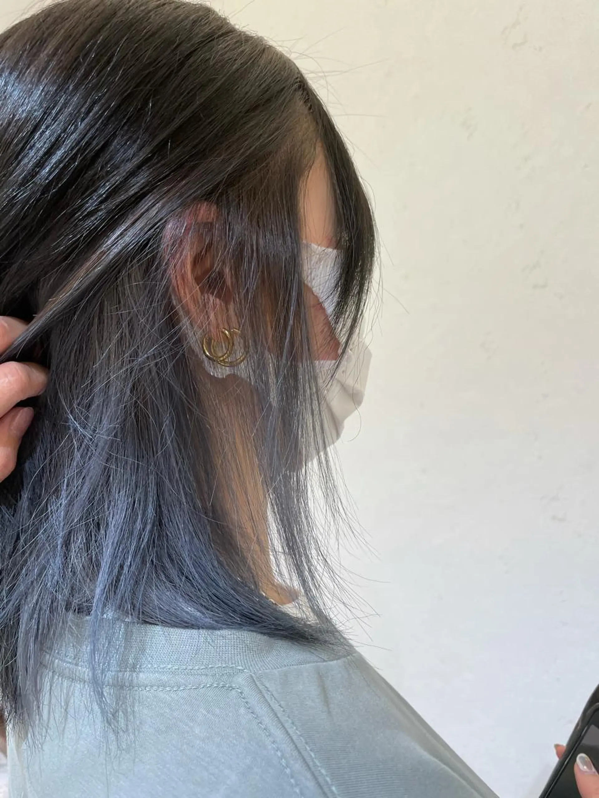 ミディアム カラー ブリーチ インナーカラー CHIKA Rimのヘアスタイル