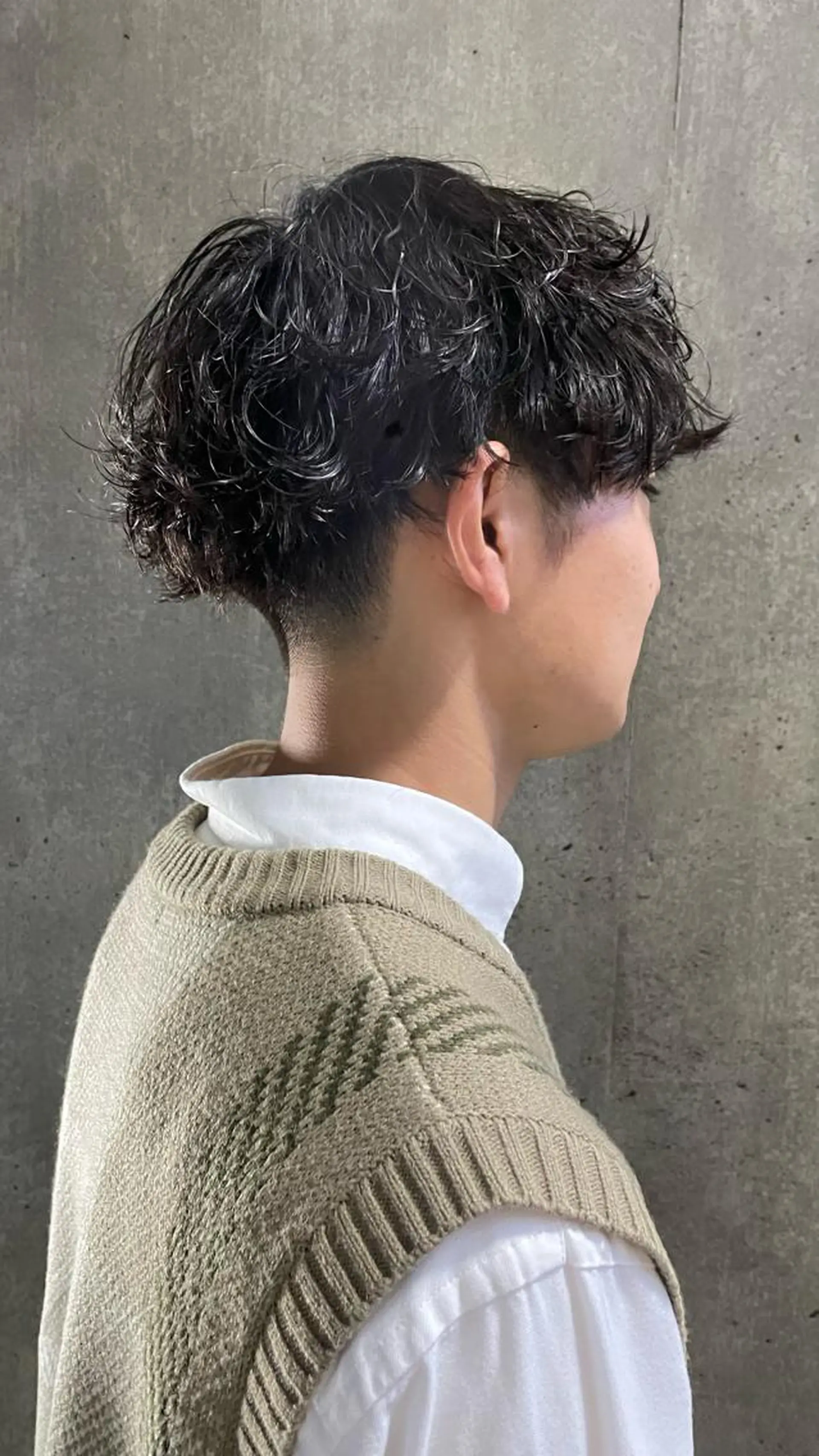 パーマ メンズ もりたみかこ 美容師お休み中のヘアスタイル