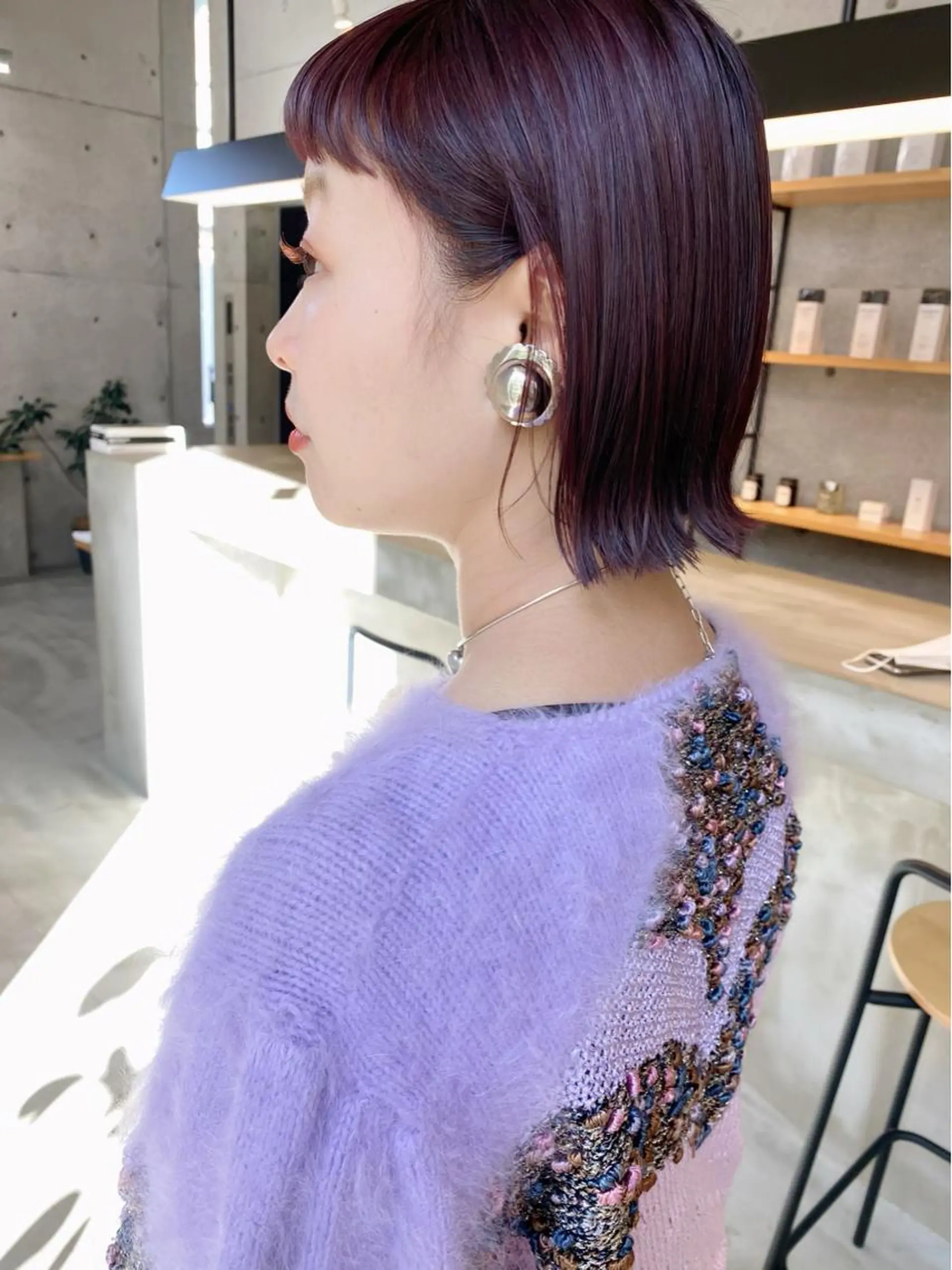 ミディアム ボブ son hair HIROEのヘアスタイル