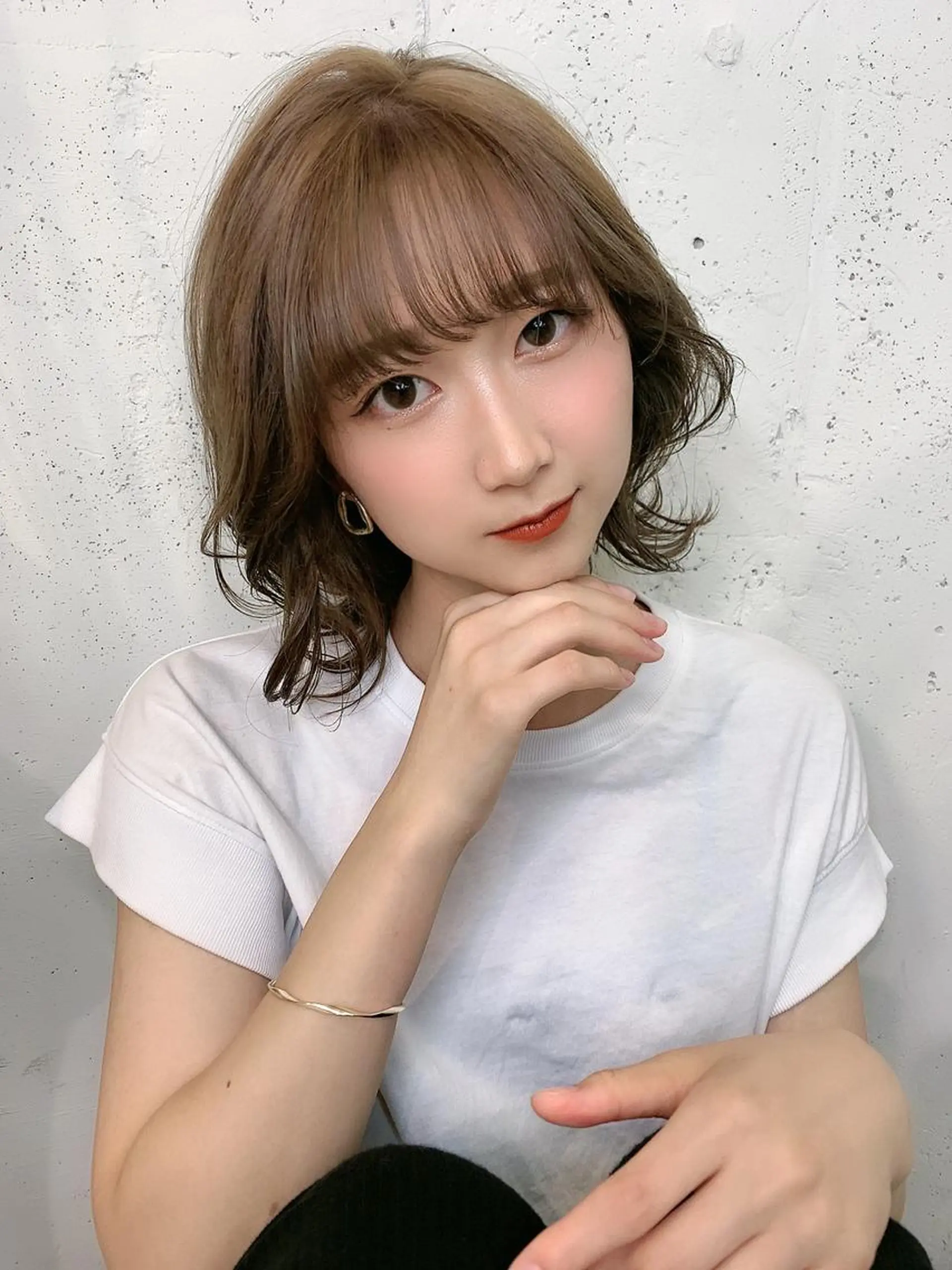 ショート カラー ヘアカラー 透明感ハイトーン🦄 キラ🌈のヘアスタイル