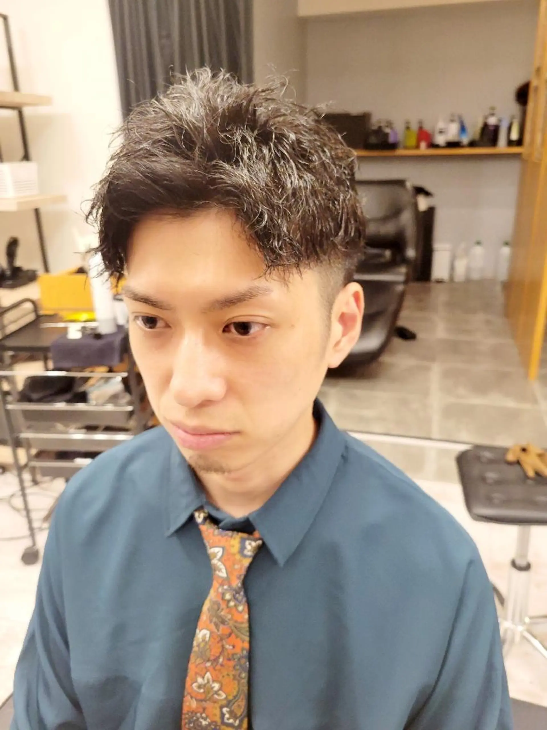 ショート パーマ カット パーマ 縮毛矯正 トリートメント 谷川 一成のヘアスタイル