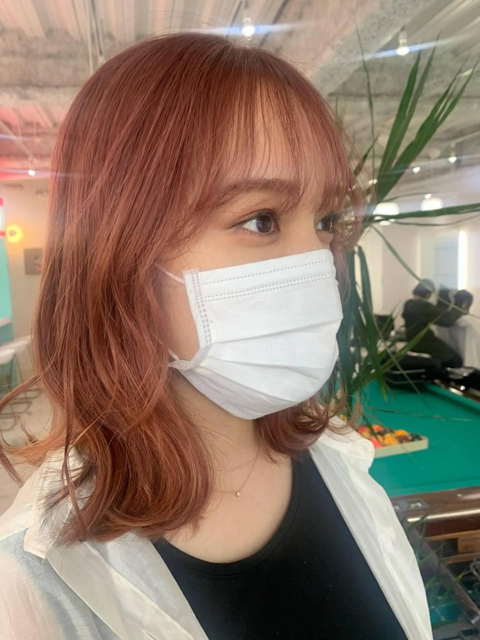 ミディアム カラー ヘアアレンジ 🧨ブリーチー×ボブ レイヤー💎じゅえるのヘアスタイル