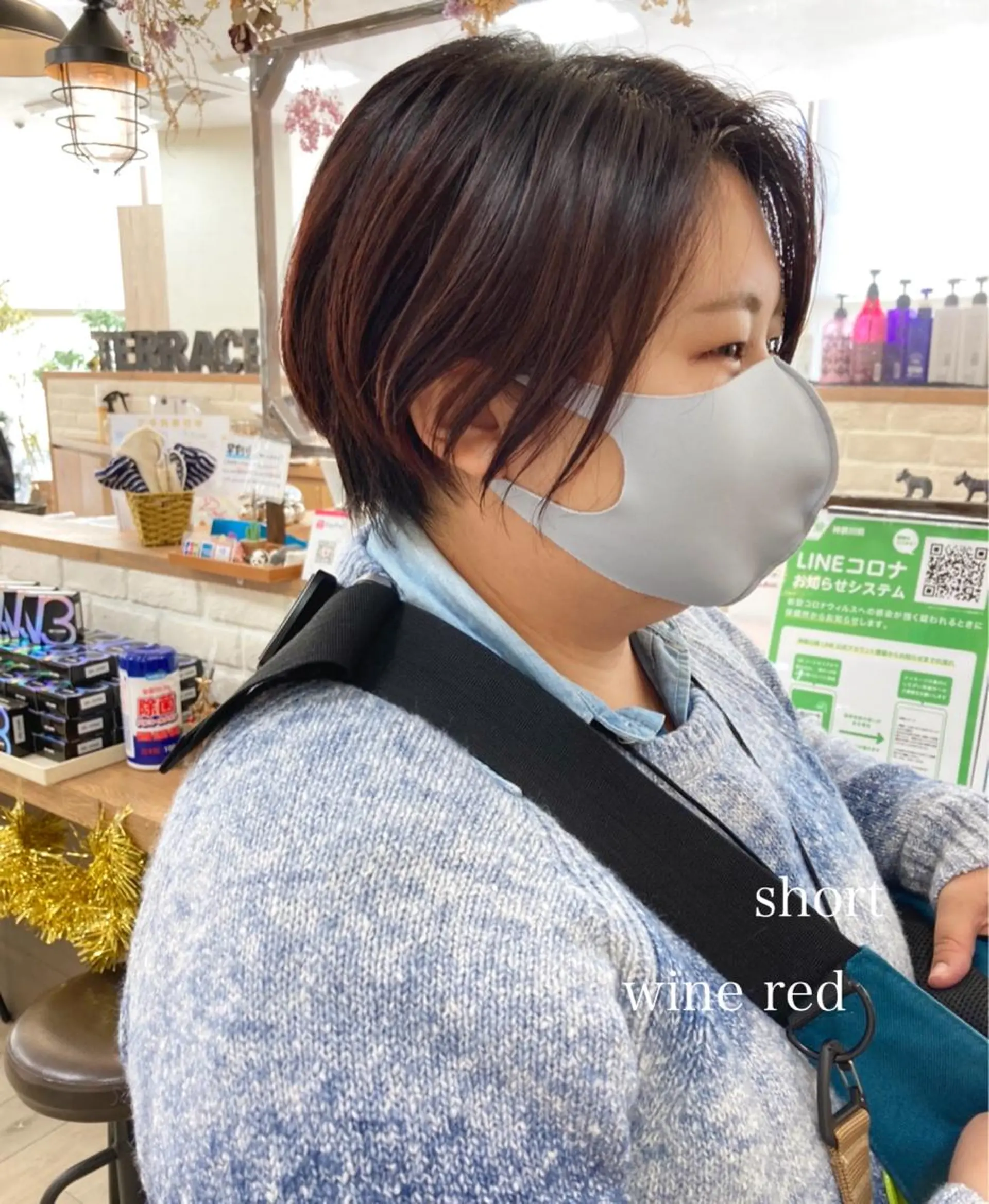 ショート カラー 切りっぱなしボブ ショートボブ ハンサムショート レッドカラー ボブ カット ヘアカラー トリートメント 初めてのショート お任せください✂️のヘアスタイル