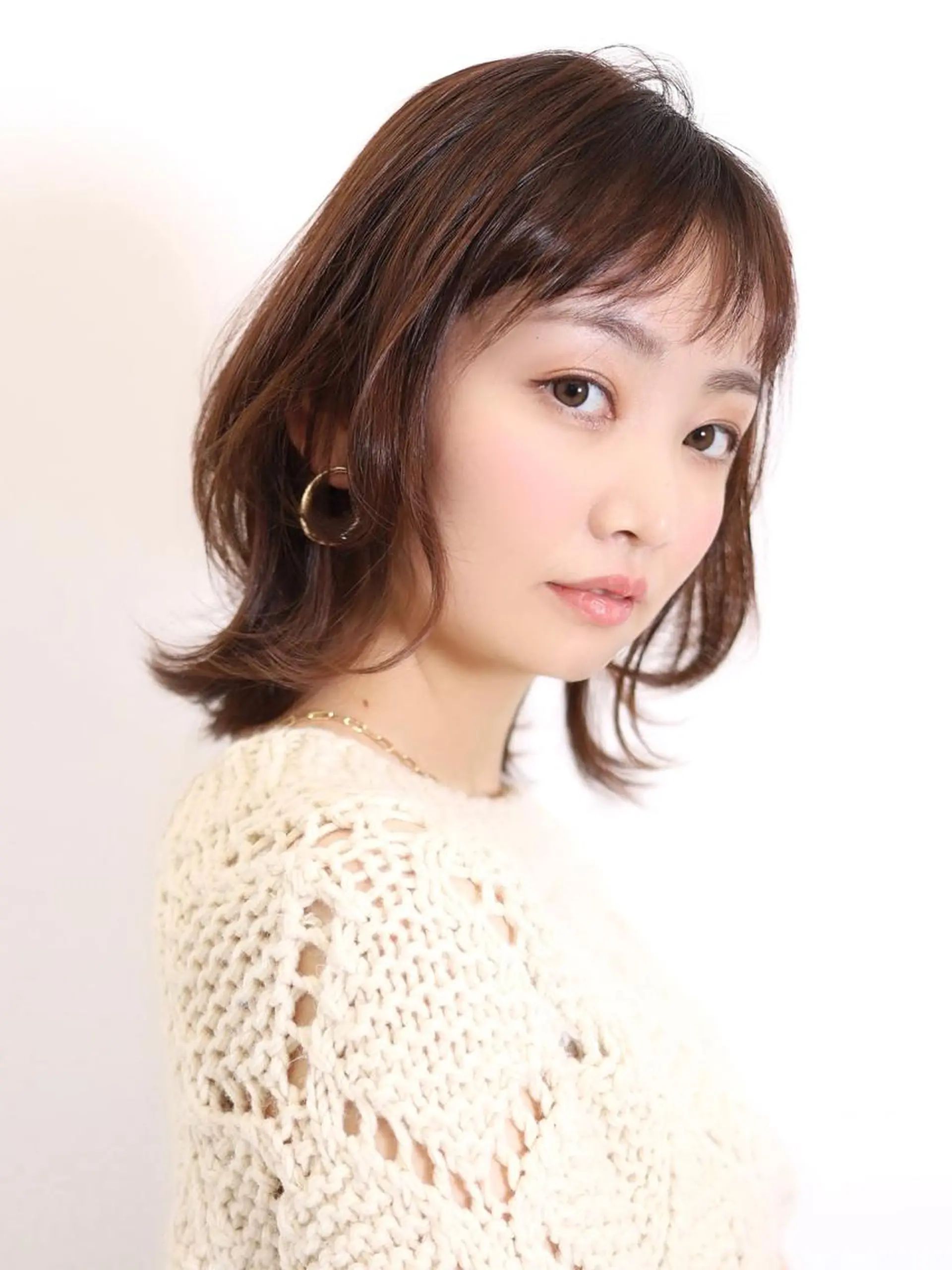 ミディアム ウルフカット カット ヘアカラー トリートメント W/LIBERTY 🌸鶴岡優のヘアスタイル