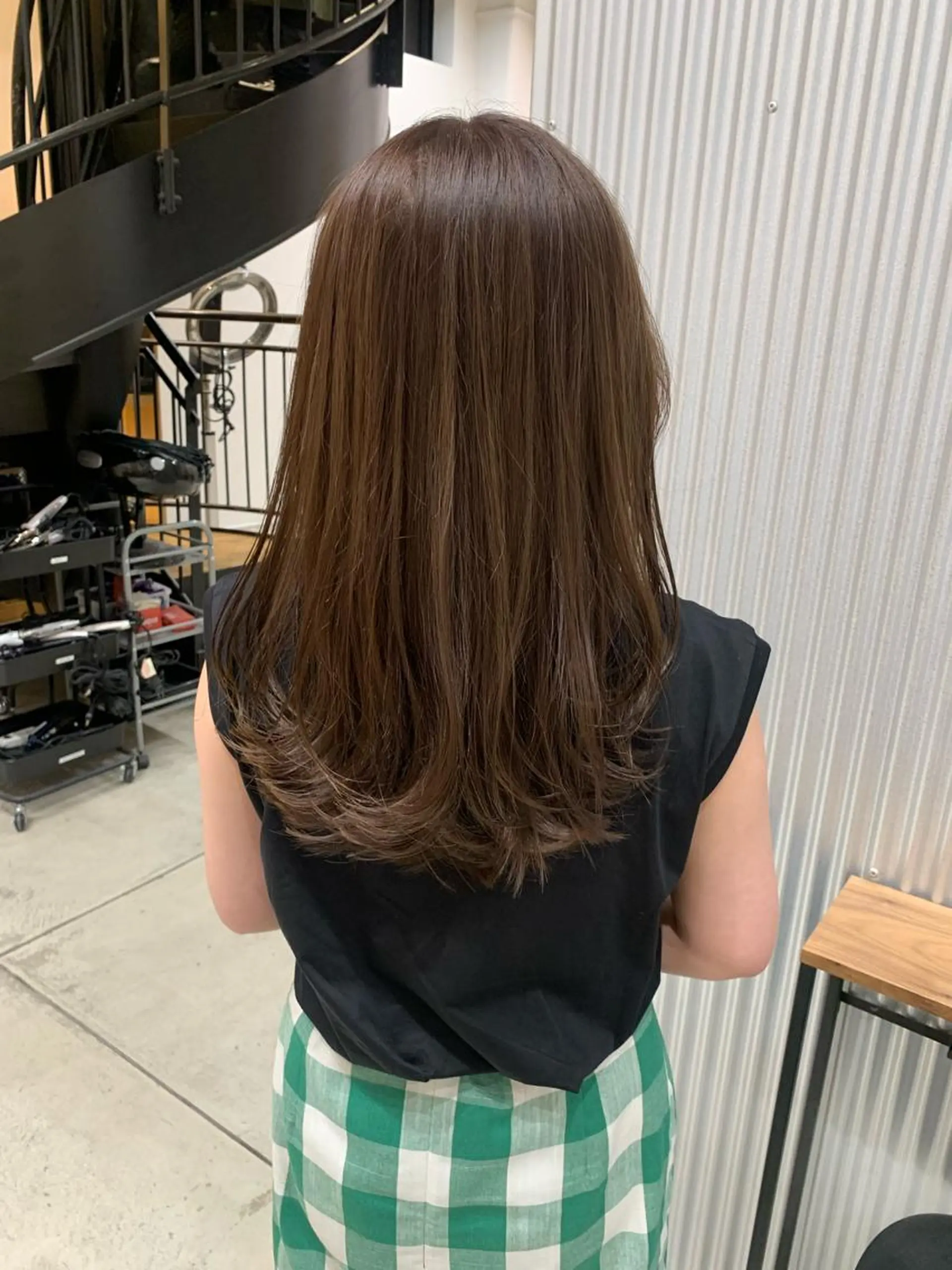 セミロング カラー ヘアアレンジ カット ヘアカラー トリートメント yuka .のヘアスタイル