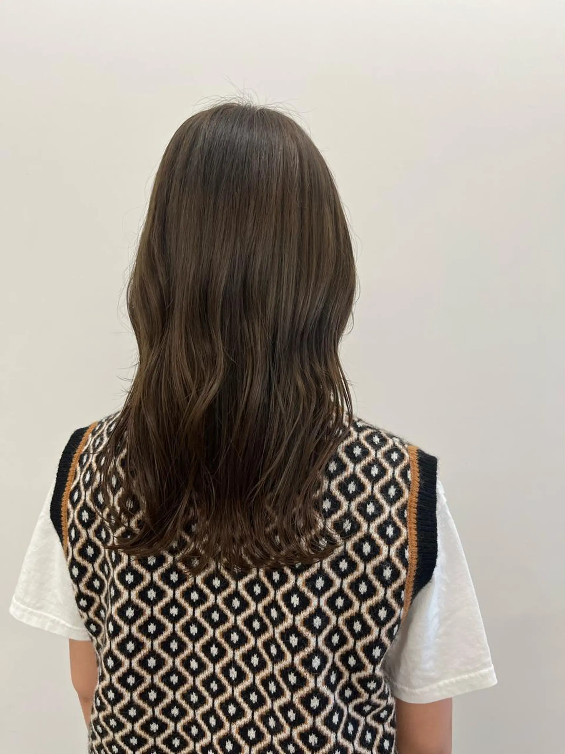 セミロング カラー ヘアアレンジ 韓国好き🇰🇷 美容師MIKUのヘアスタイル