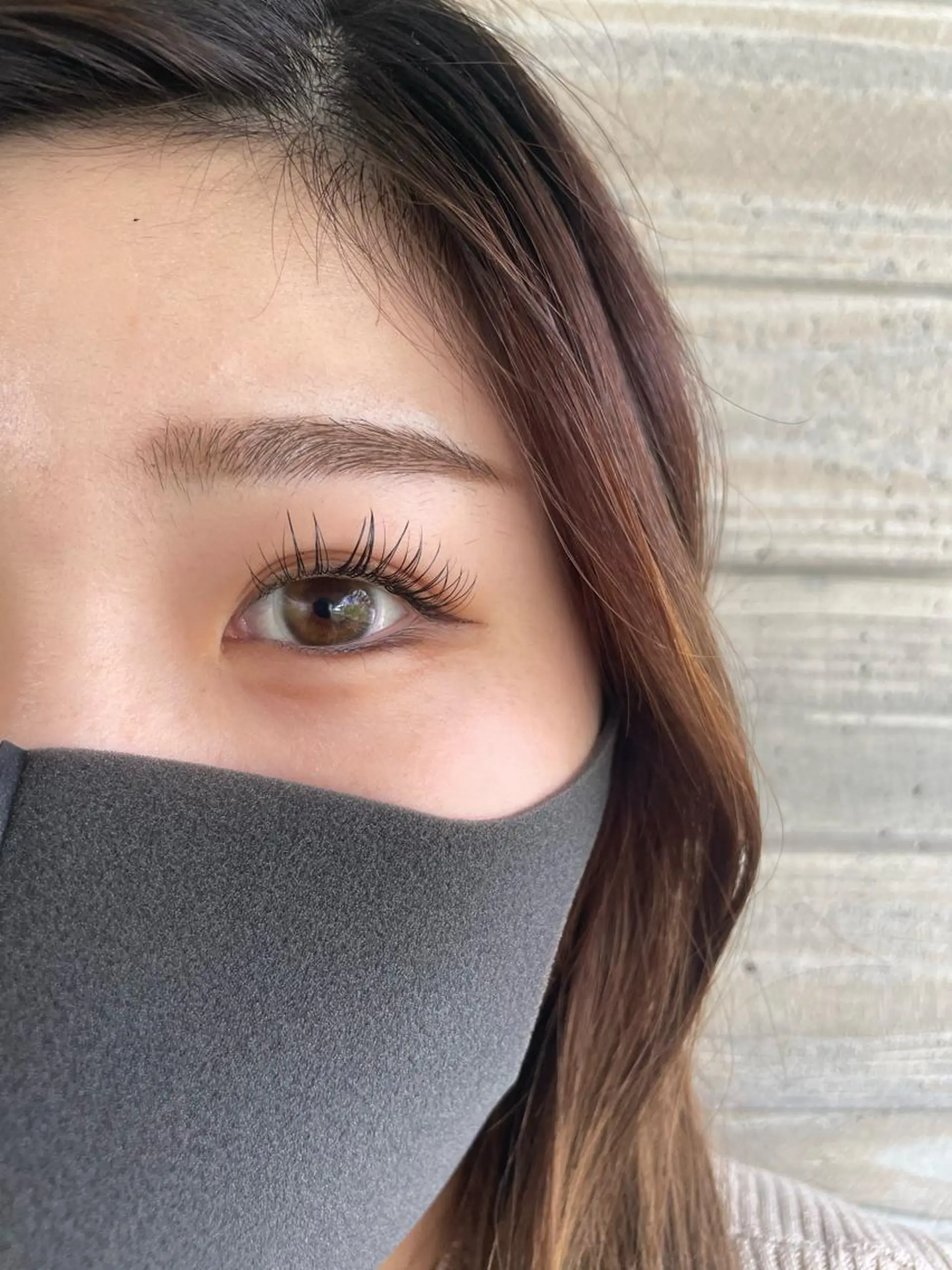 マツエク・マツパ フラットラッシュ ナチュラル セーブル 透明感カラー/ KARENのヘアスタイル