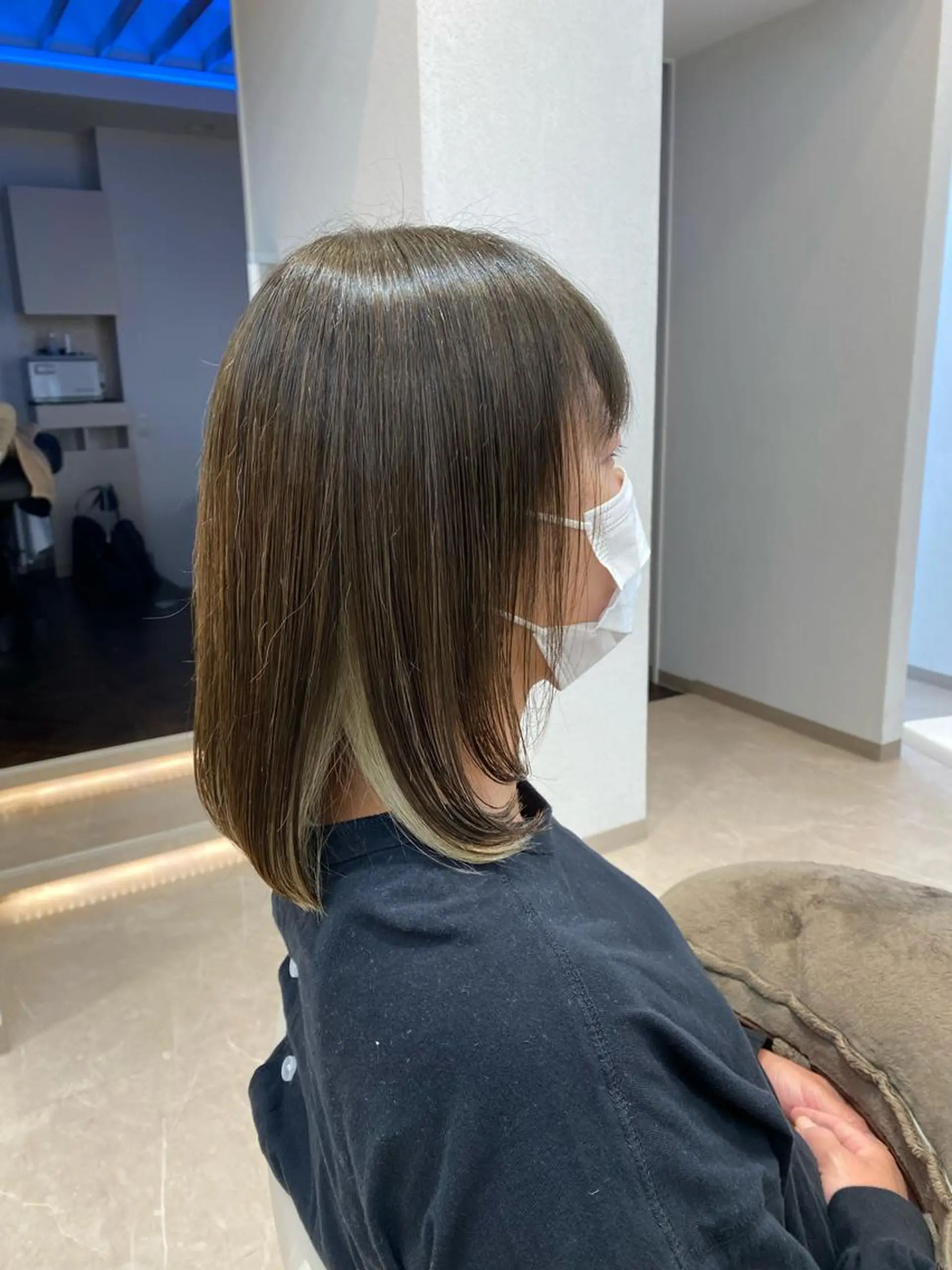 ロング カラー カット ヘアカラー トリートメント 透明感カラー 田中 有乃のヘアスタイル